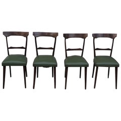 1950s Chairs in Dark Walnut Beech