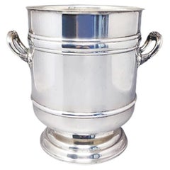 Retro 1950s Champagne or Ice Bucket by Christofle in Silver Plated. Made in France