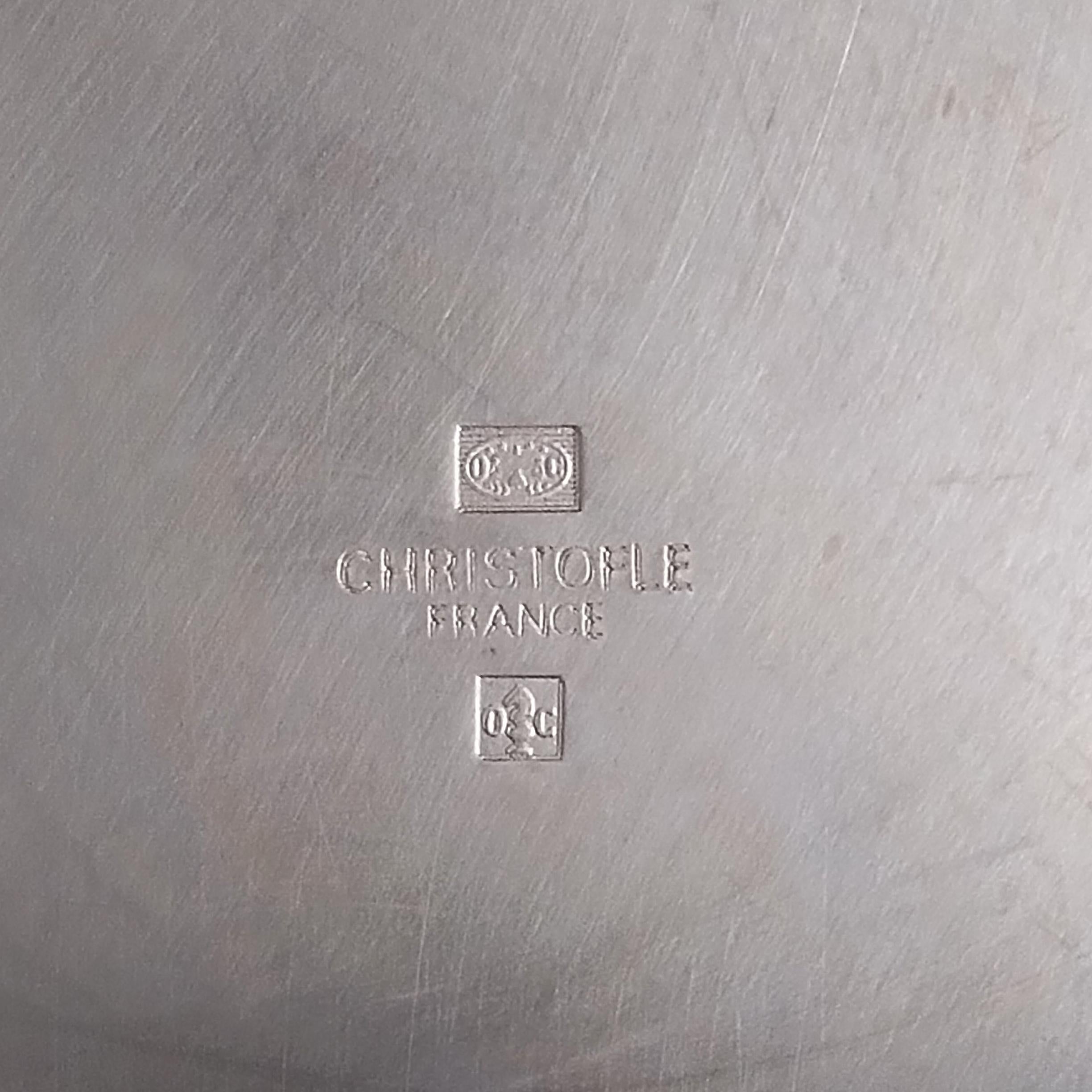 Secchiello per champagne o ghiaccio Sul di Christofle, placcato in argento, anni '50. Prodotto in Francia in vendita 2