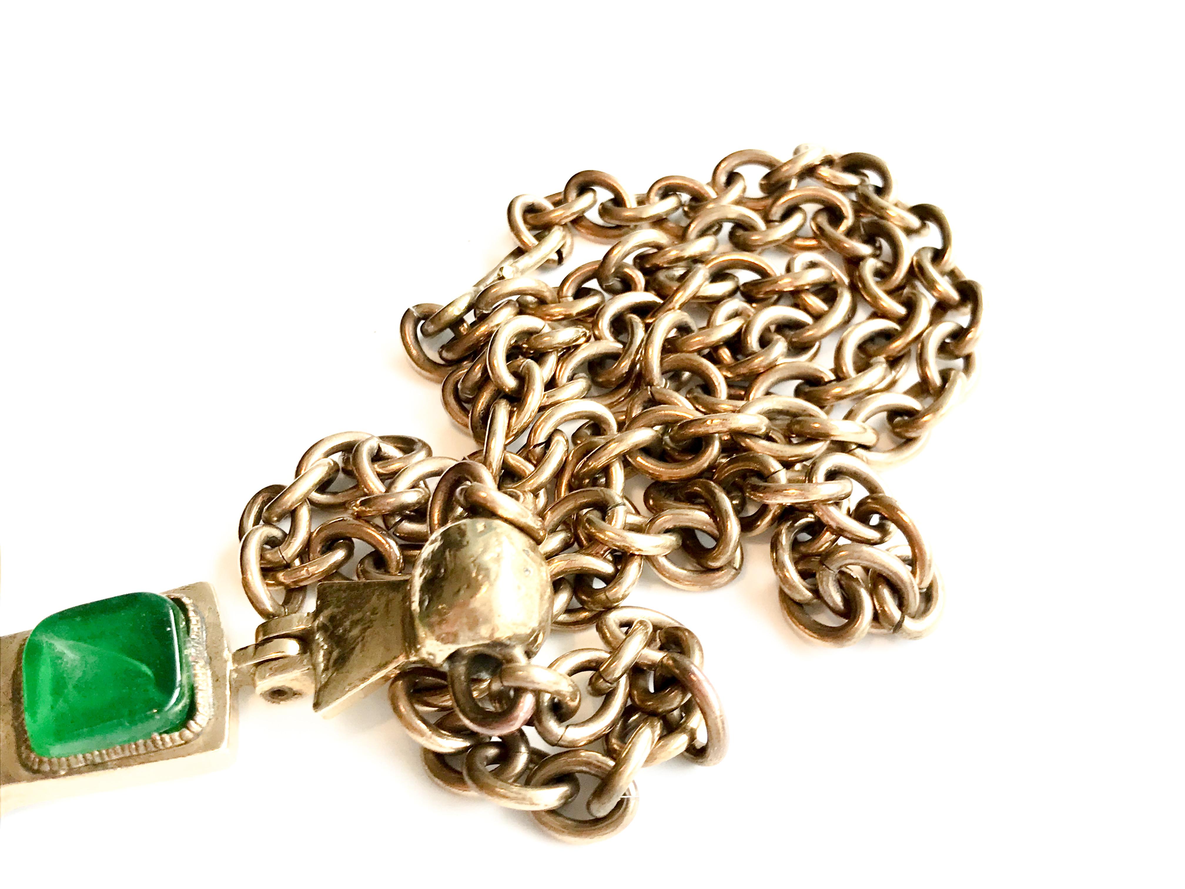 1950s  Chanel by Goosens Byzantine Cross Pendant Necklace 12