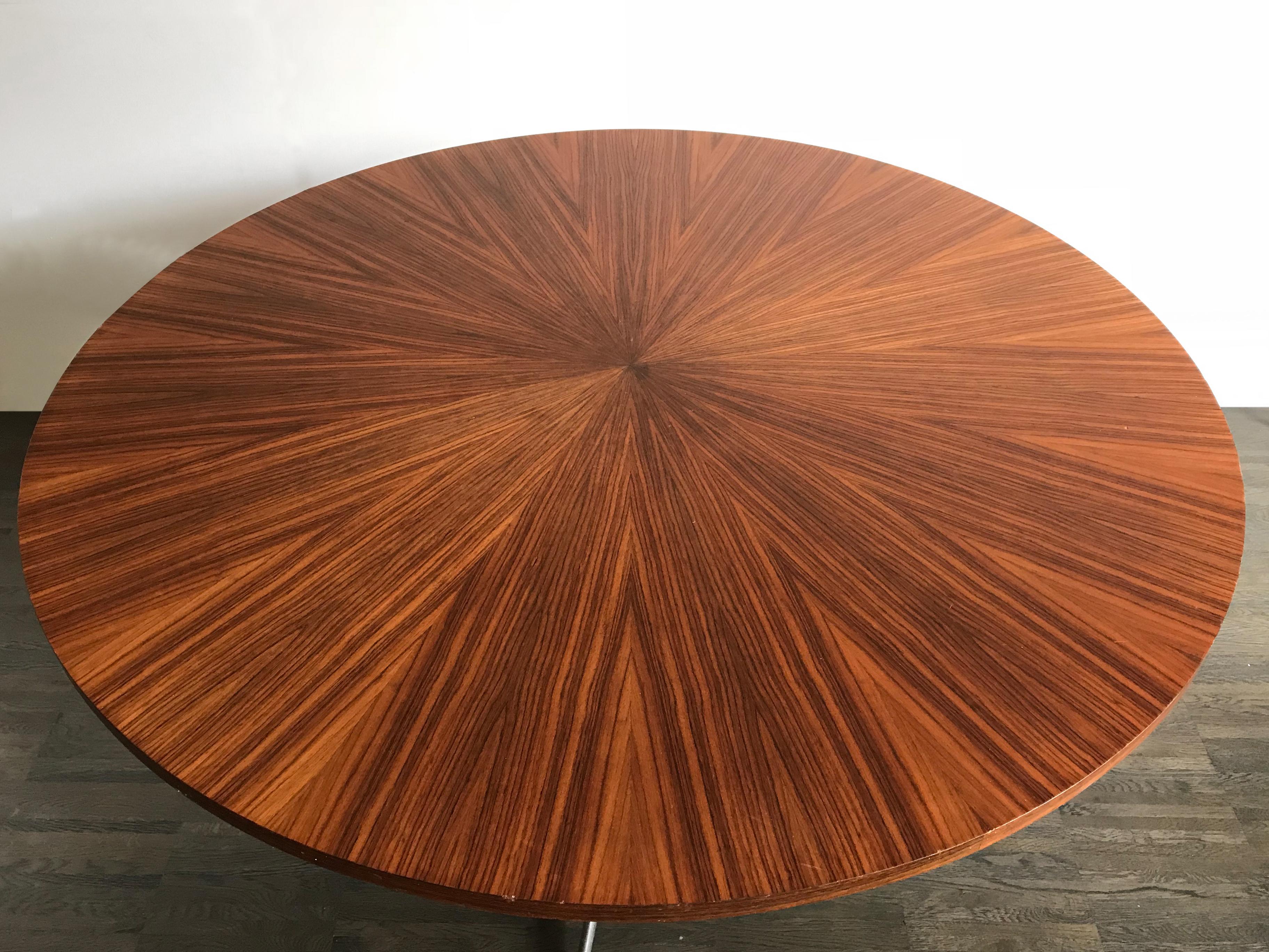 Painted 1950s Charles & Ray Eames for Herman Miller Dark Wood Dining Table
