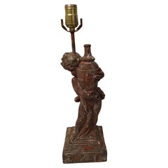 1950s Cherub Figure Table Lamp
