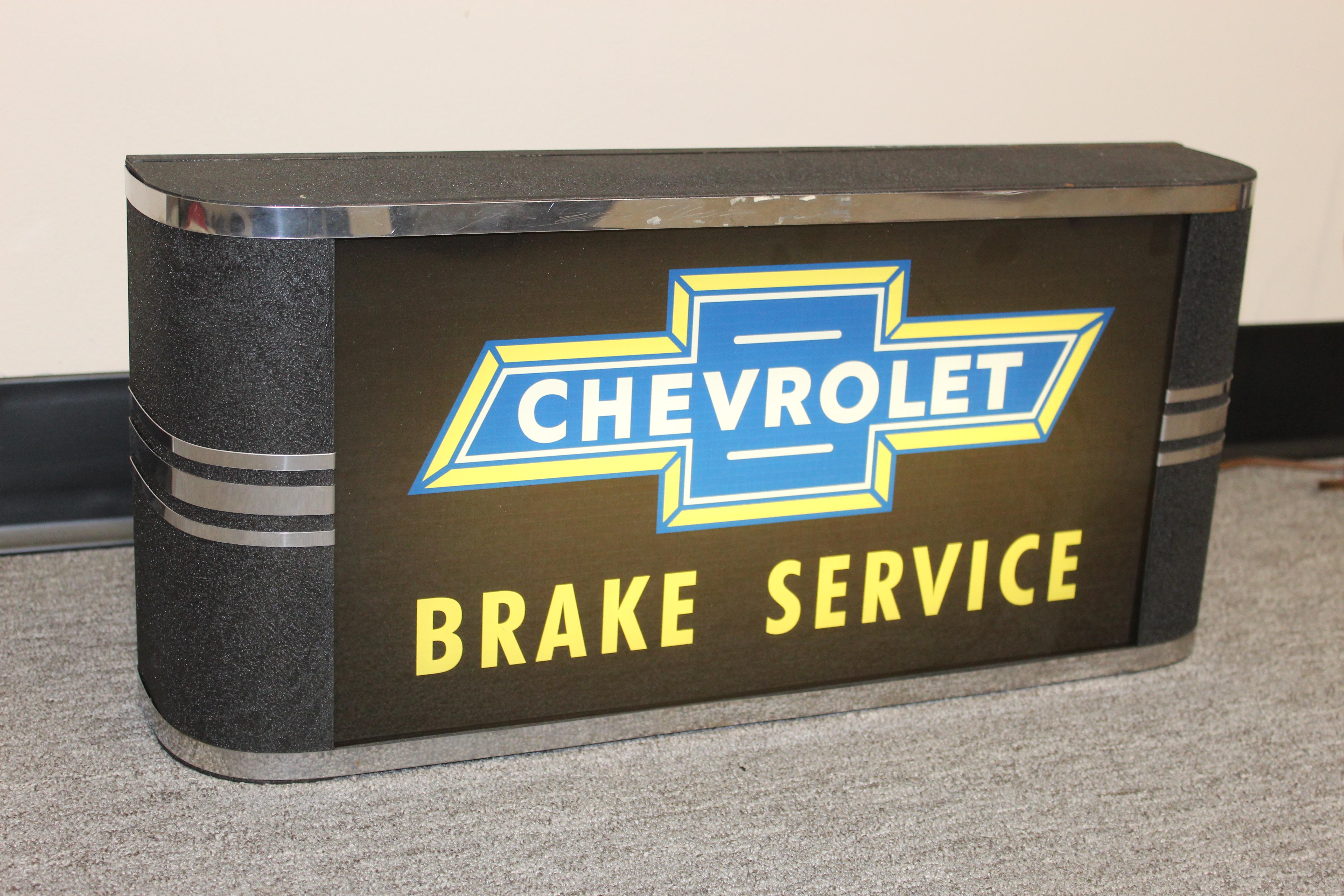 1950s Chevrolet Brake Service Department Sign For Sale 4