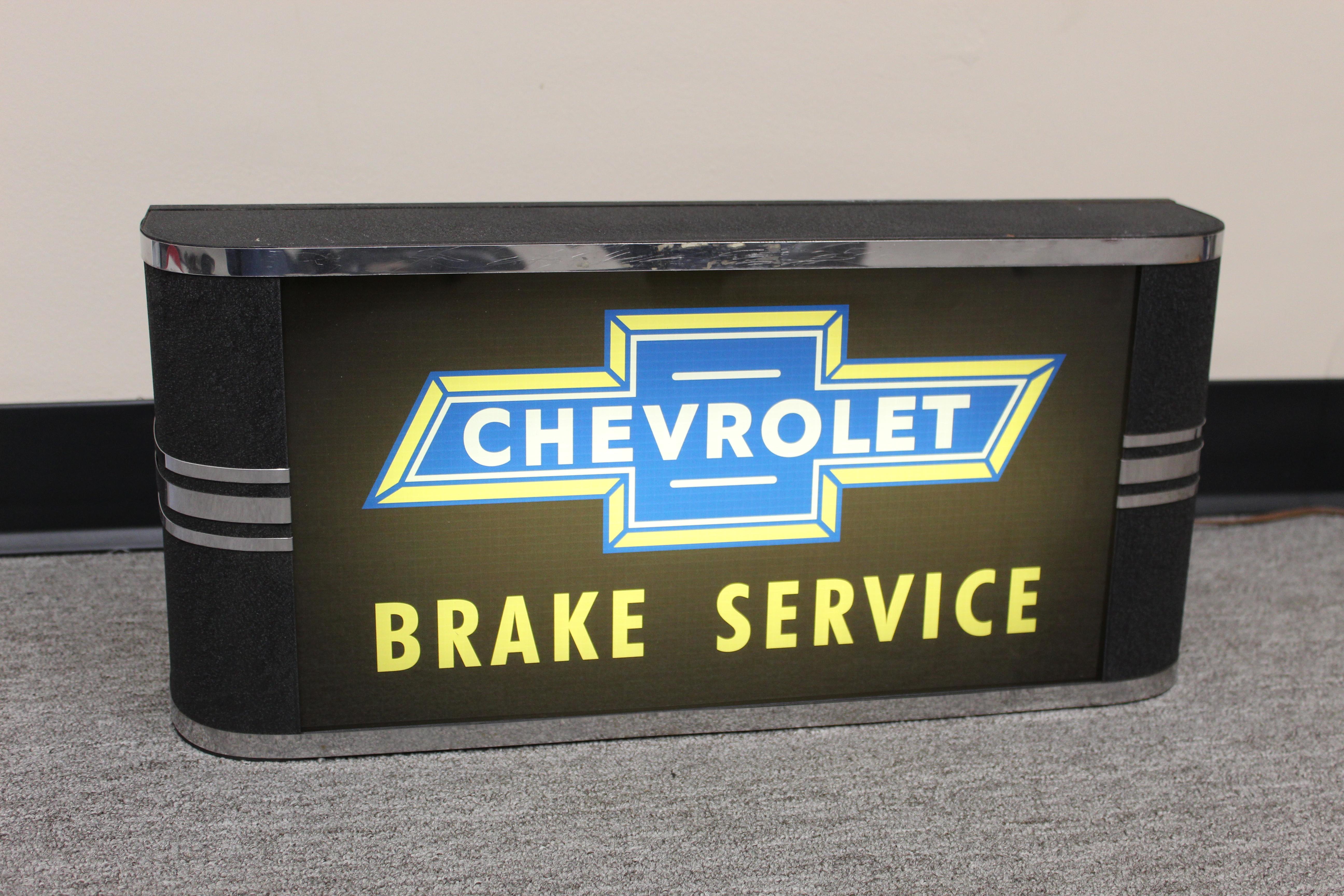 1950s Chevrolet Brake Service Department Sign For Sale 5