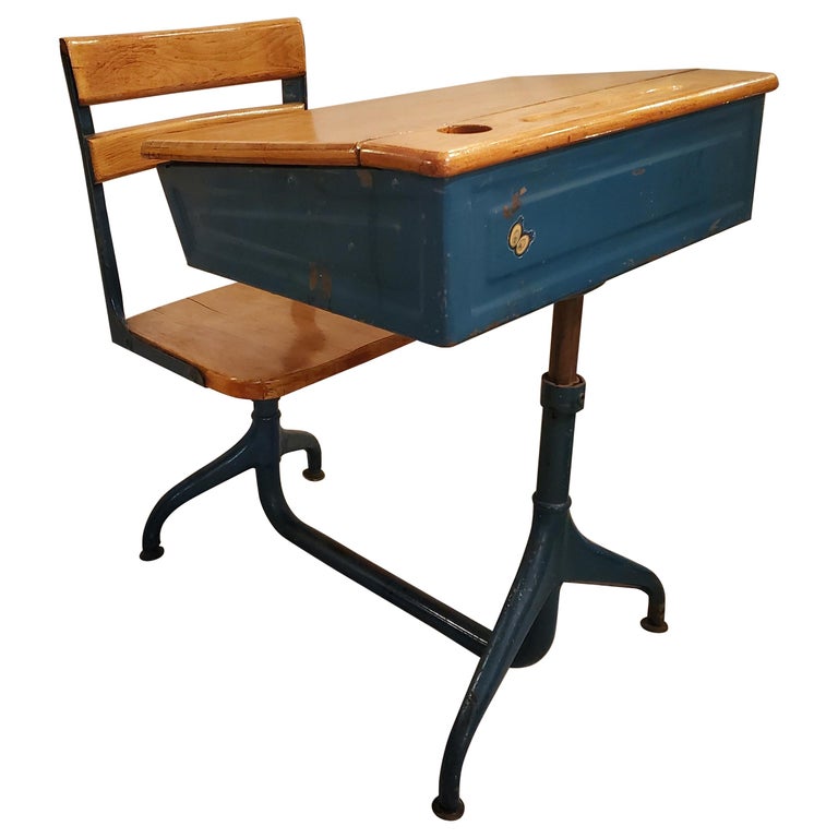 1950s Industrial Children S School Desk Chair For Sale At 1stdibs