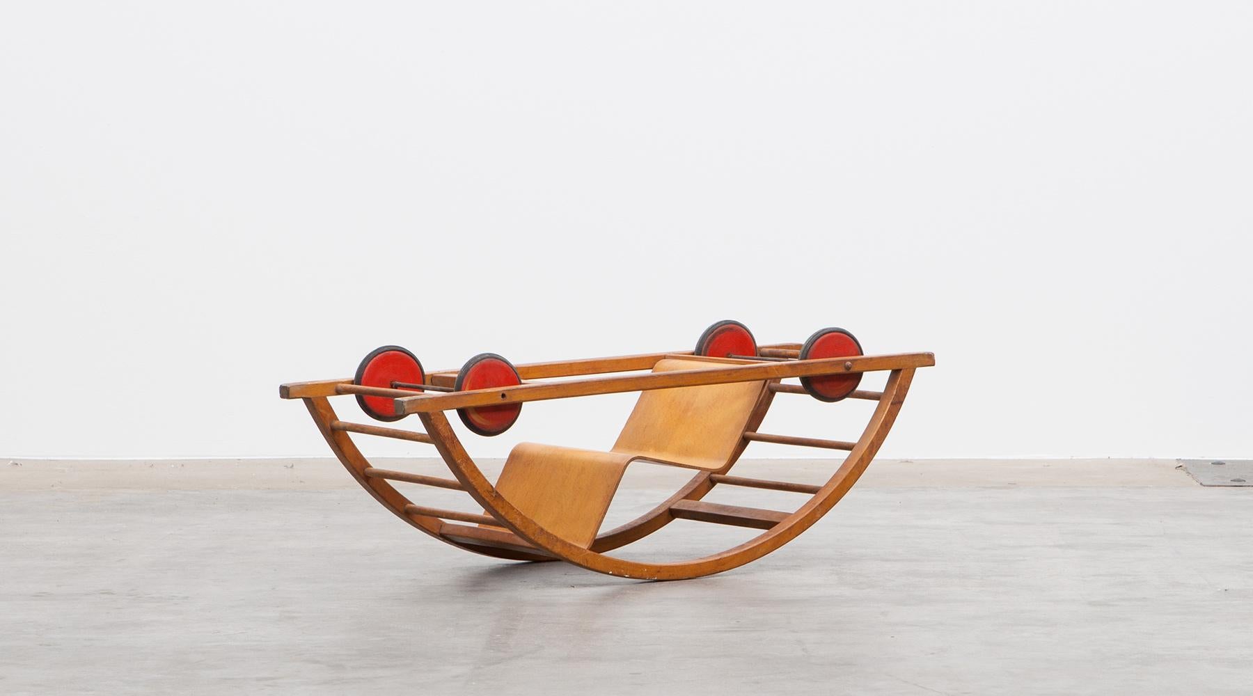 Mid-Century Modern 1950s Children's Swing Cart by Hans Brockhage 'b'