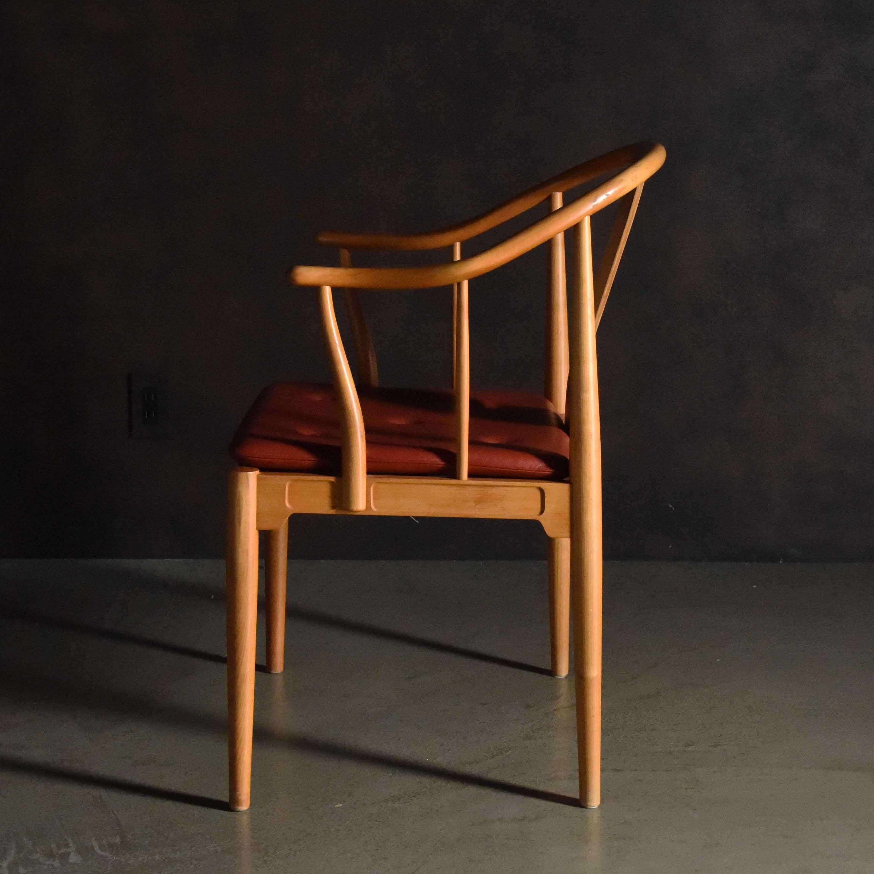 Chinesischer Stuhl aus den 1950er Jahren von Hans Wegner für Fritz Hansen im Zustand „Hervorragend“ im Angebot in Shibuya City, JP