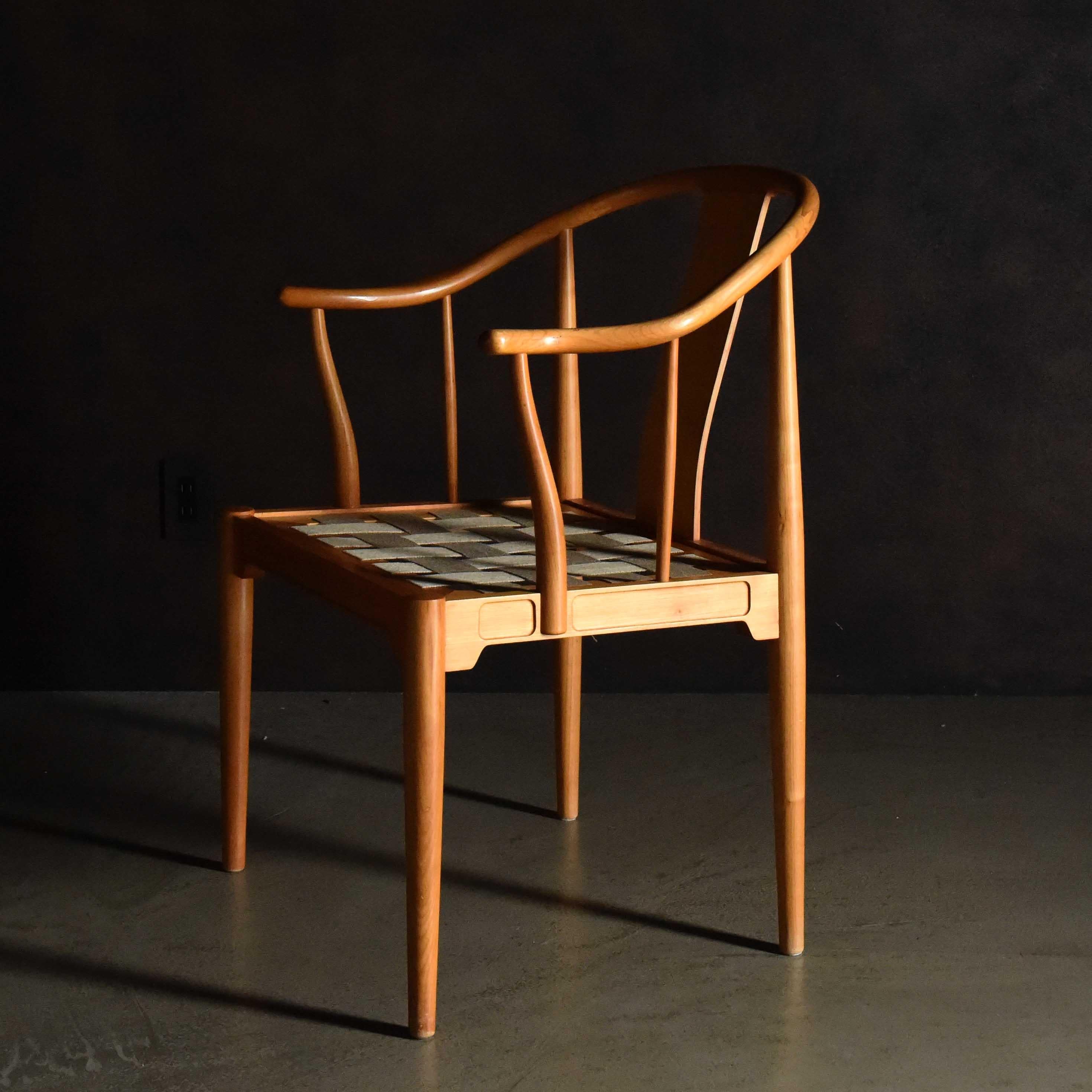 Mid-17th Century 1950s Chinese Chair by Hans Wegner for Fritz Hansen For Sale