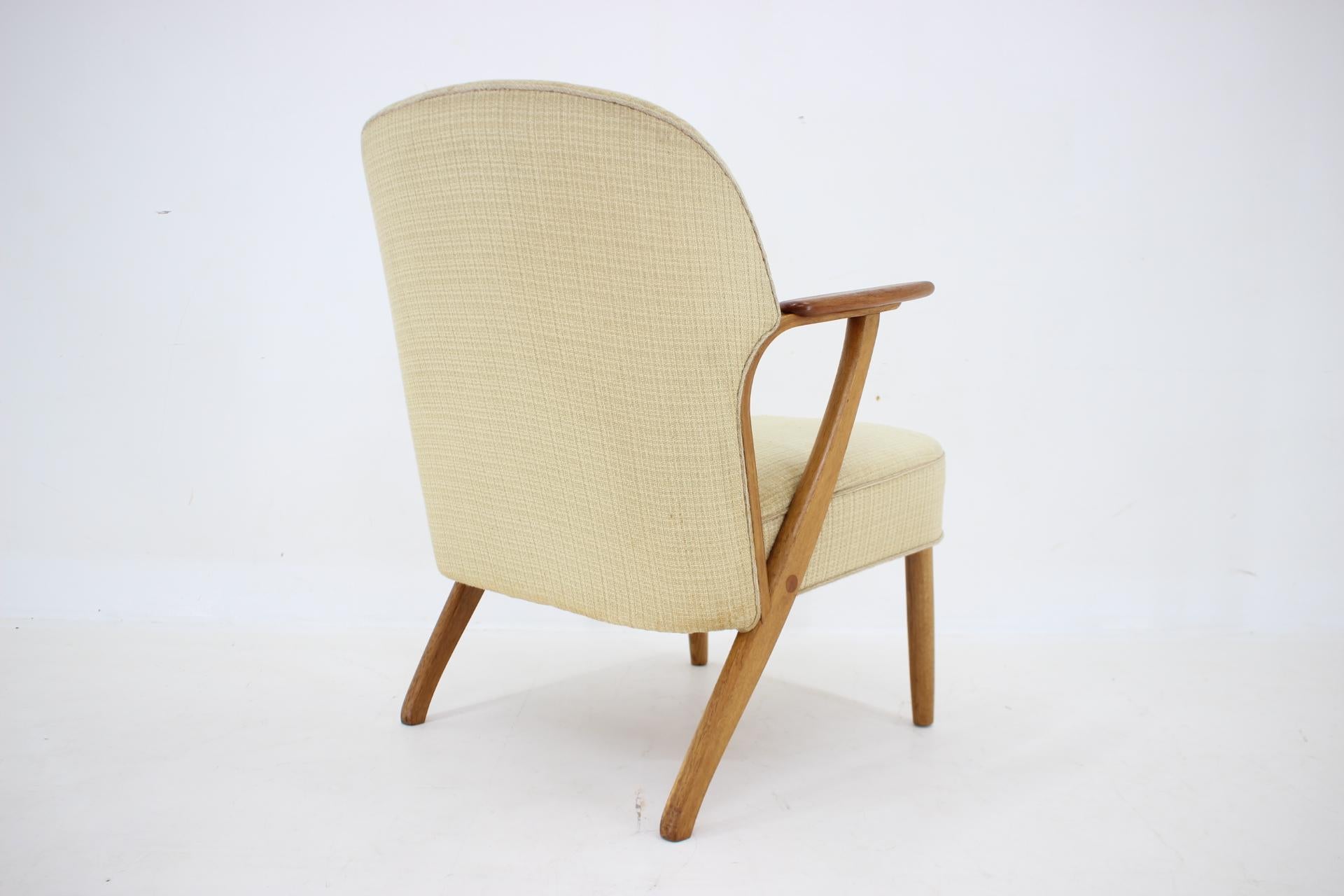 Chresten Findahl Brodersen-Sessel aus Eiche, Dänemark, 1950er Jahre im Angebot 3