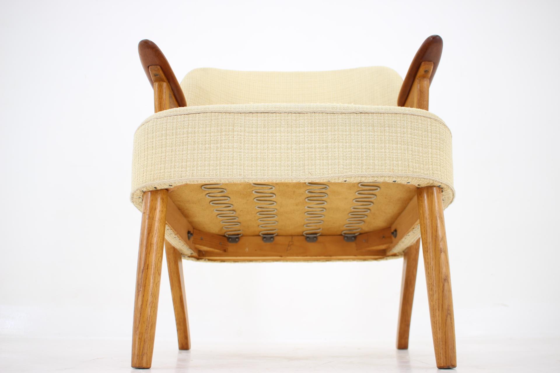 1950s Chresten Findahl Brodersen Armchair in Oak, Denmark For Sale 9