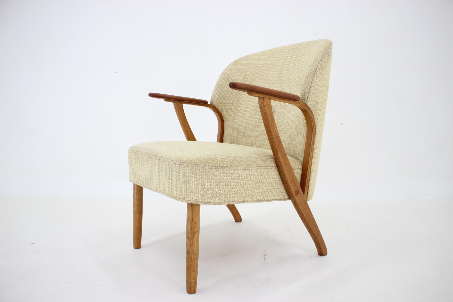 Chresten Findahl Brodersen-Sessel aus Eiche, Dänemark, 1950er Jahre (Mitte des 20. Jahrhunderts) im Angebot