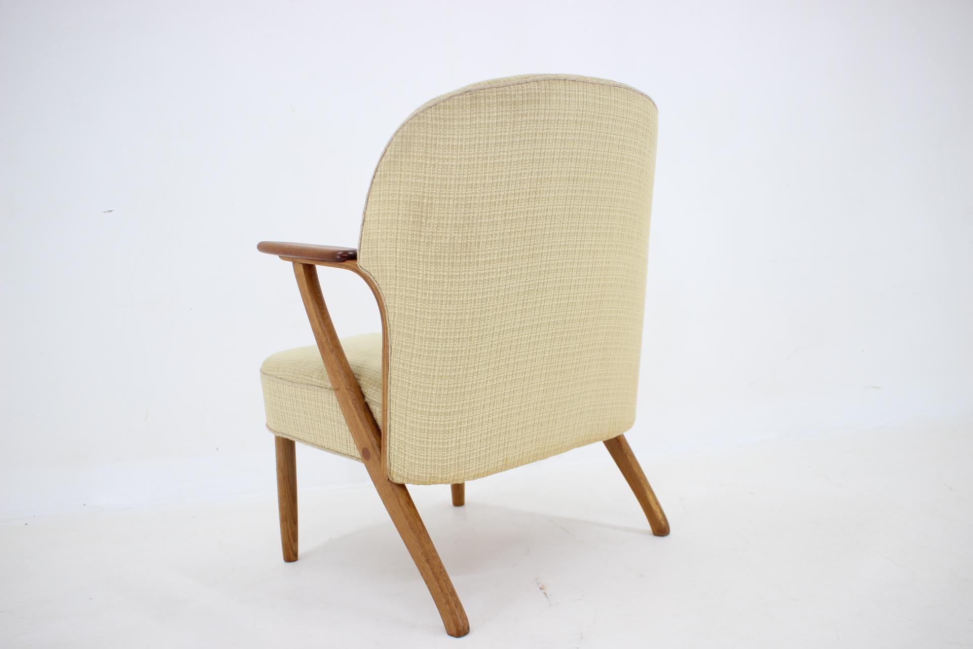 Chresten Findahl Brodersen-Sessel aus Eiche, Dänemark, 1950er Jahre im Angebot 1