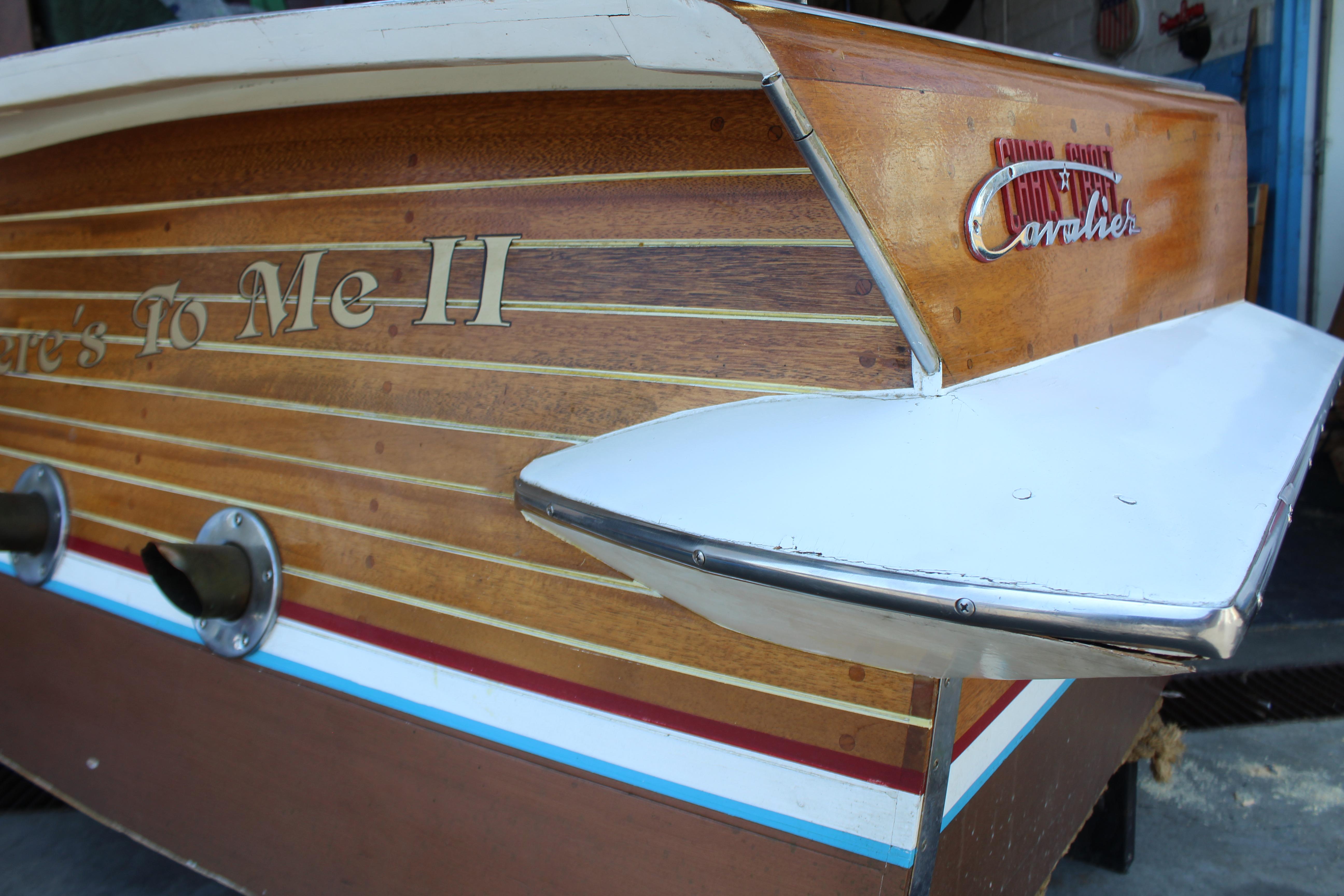 1950s Chris Craft Cavalier Cut Stern Rear Boat For Sale 7