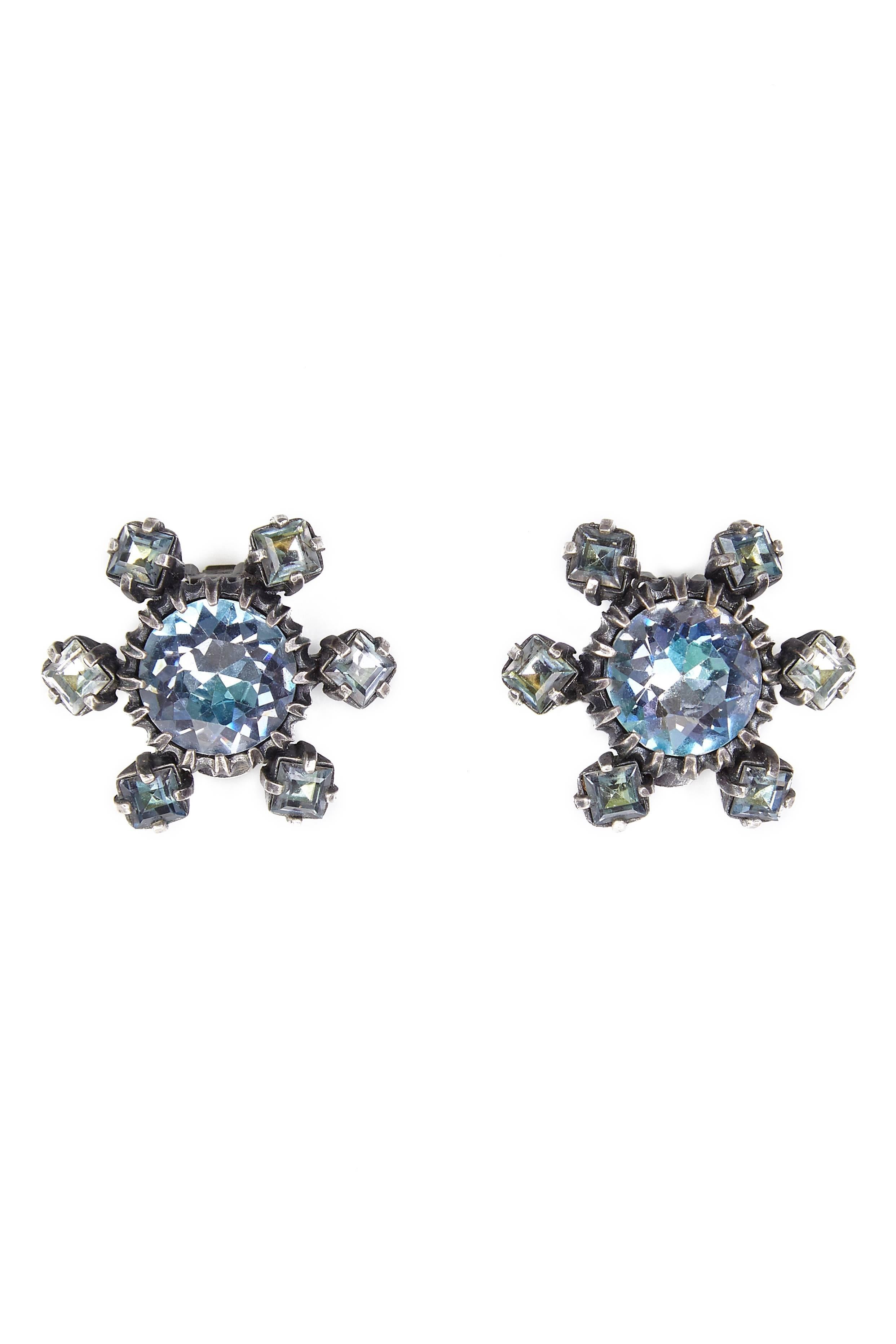 1950s Christian Dior Blue Crystal Necklace 1