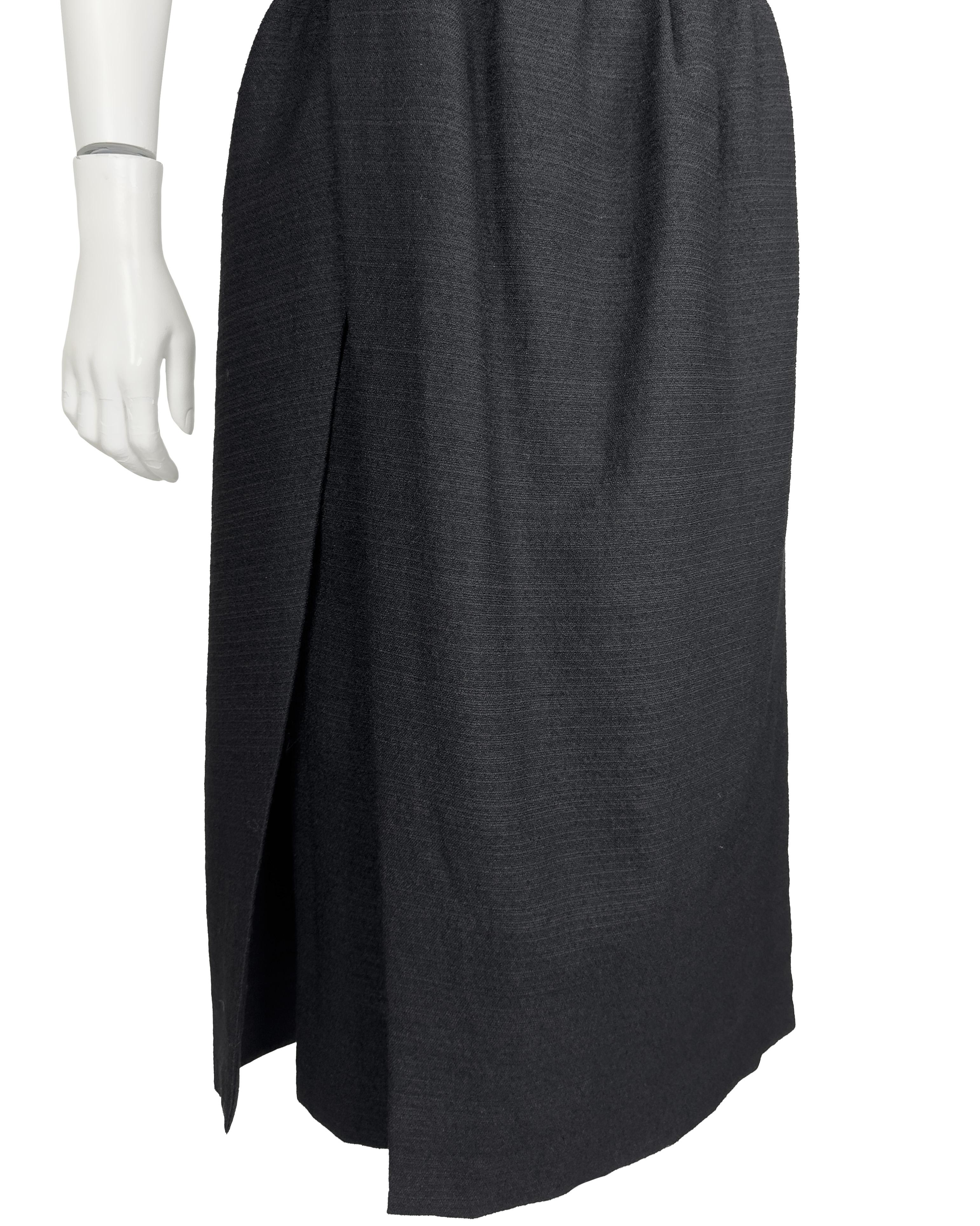 De las mujeres Vestido de cena negro Demi Couture London de Christian Dior de los años 50 en venta