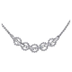 1950s Christian Dior Mitchel Maer Diamante Necklace