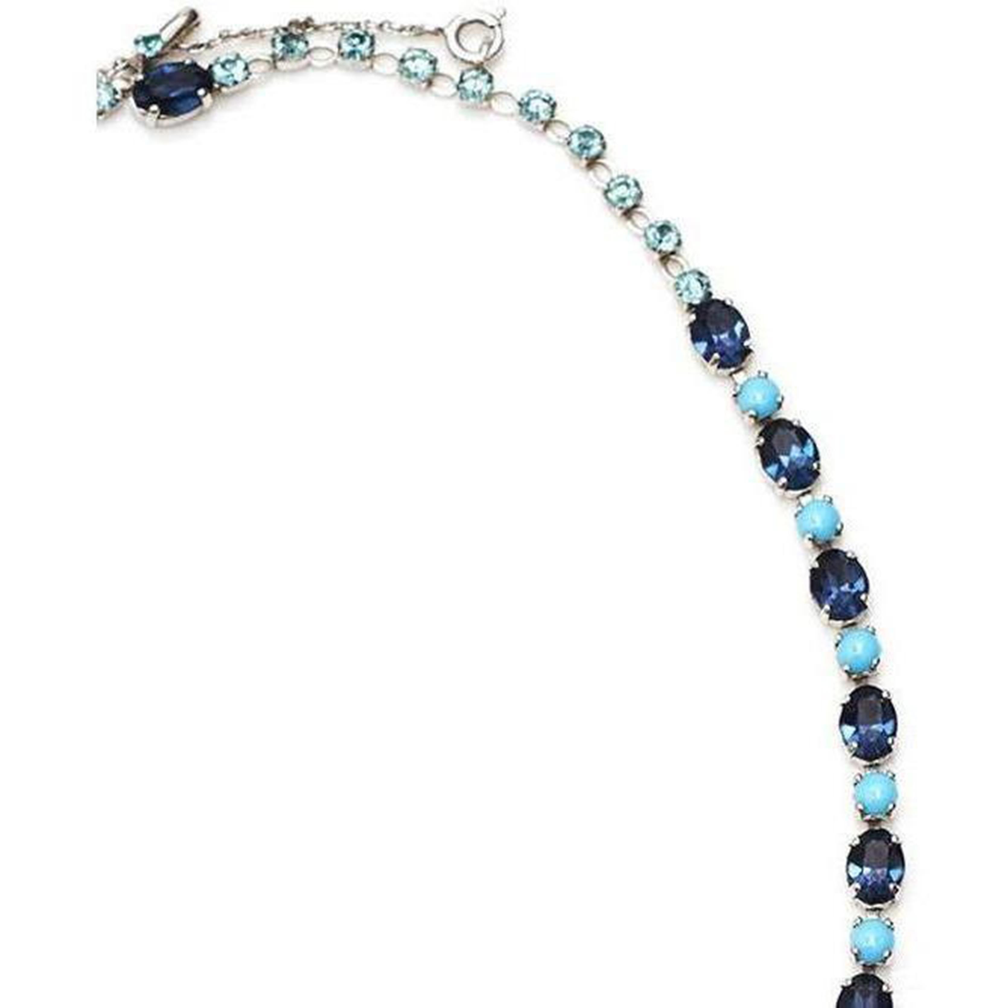 1950er Christian Dior Mitchel Maer Türkisblaue Halskette im Zustand „Hervorragend“ im Angebot in London, GB