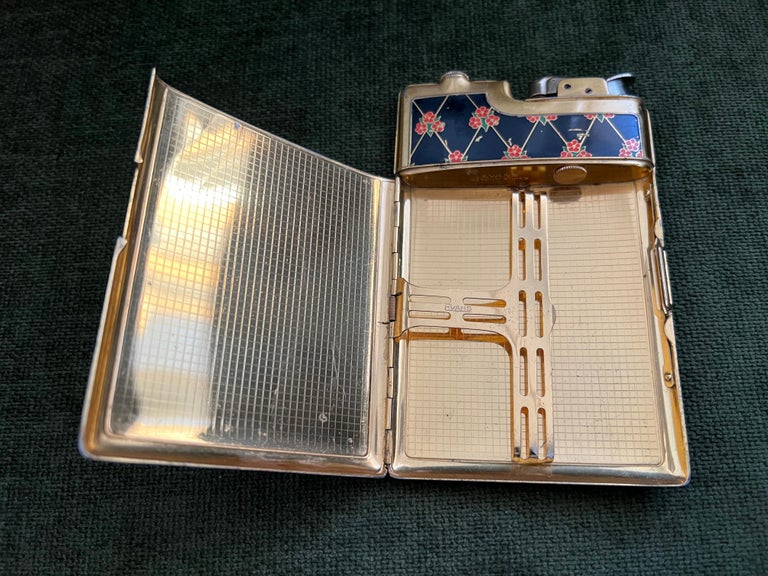 1950s, Circa Evans Vintage Ladies Cigarette and Lighter Case at 1stDibs