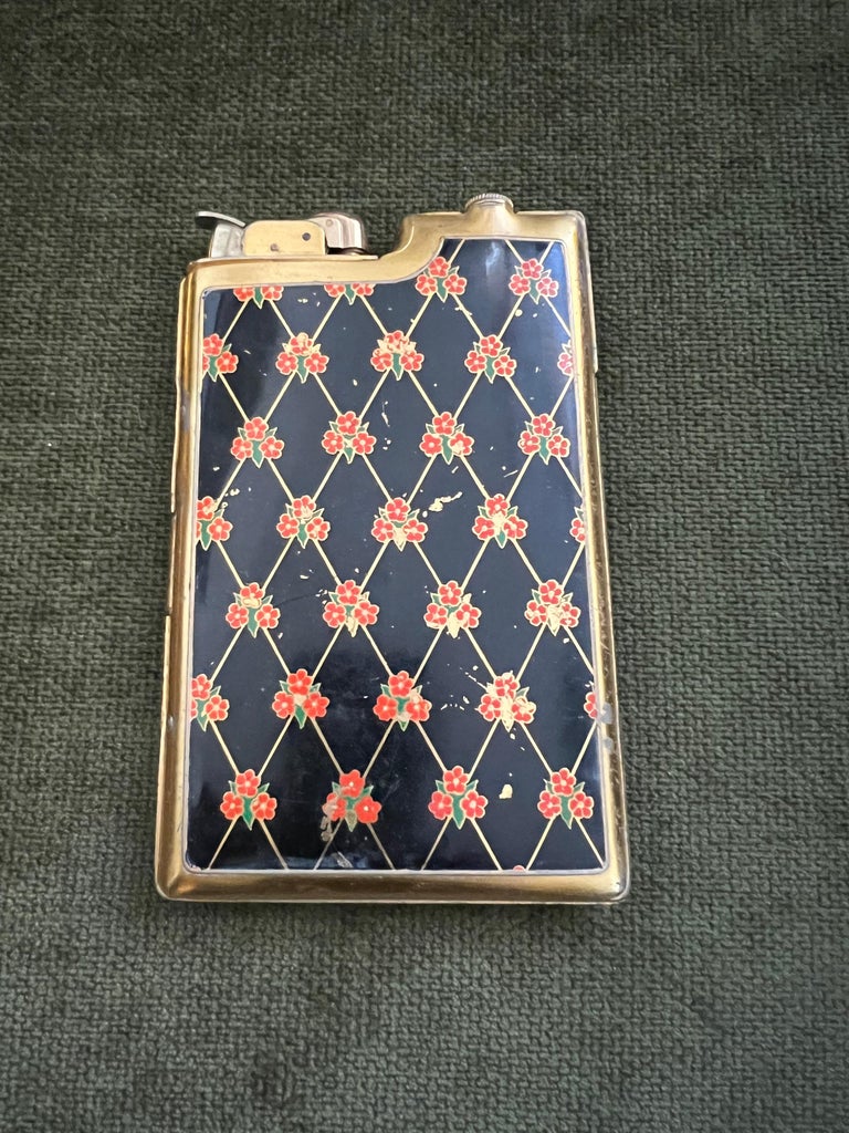 1950s, Circa Evans Vintage Ladies Cigarette and Lighter Case at 1stDibs