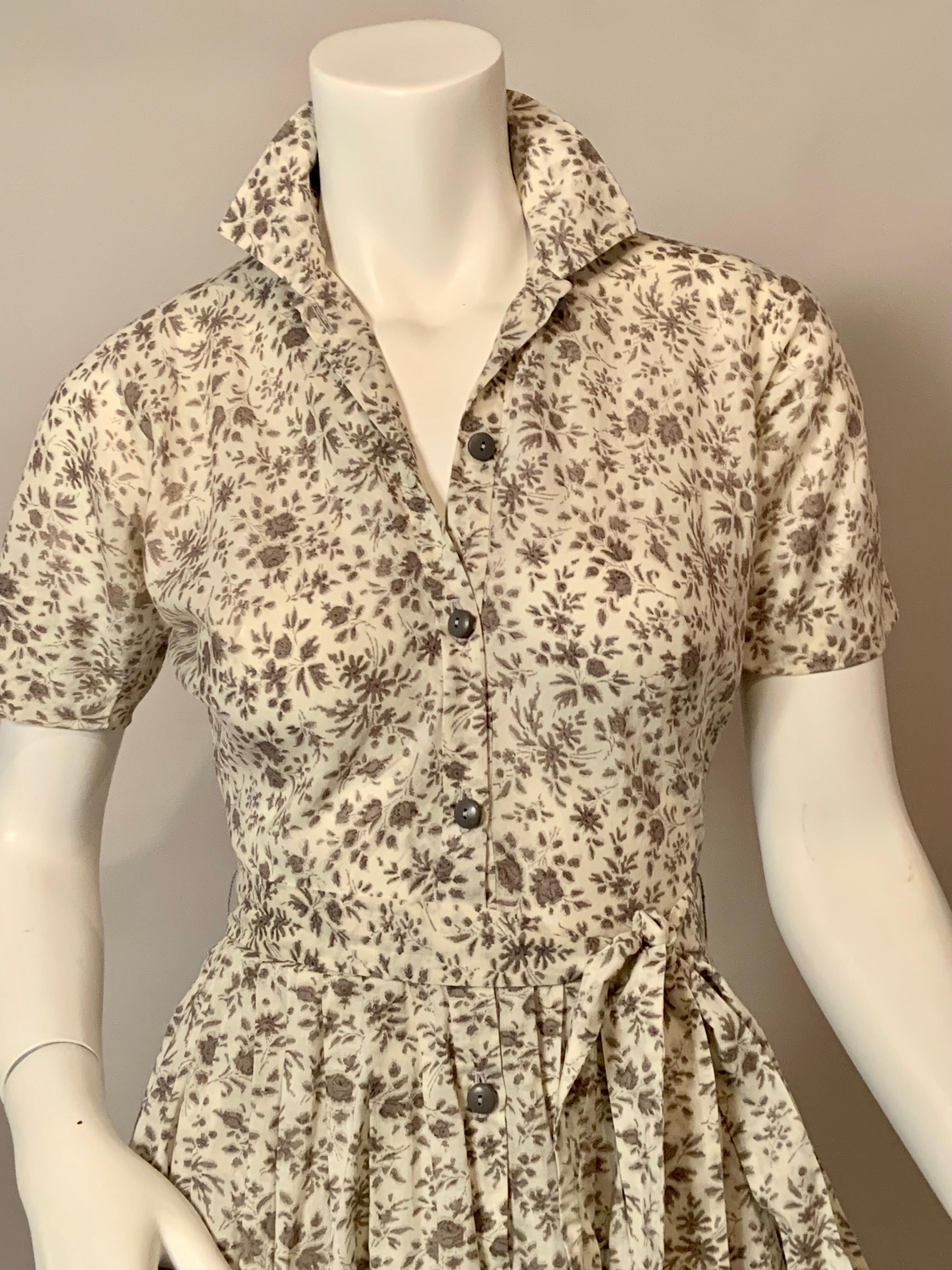 1950s shirtwaist dress