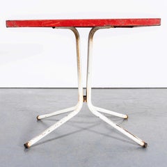 1950's Classic Café Outdoor Metal Table Large - Tubular Base