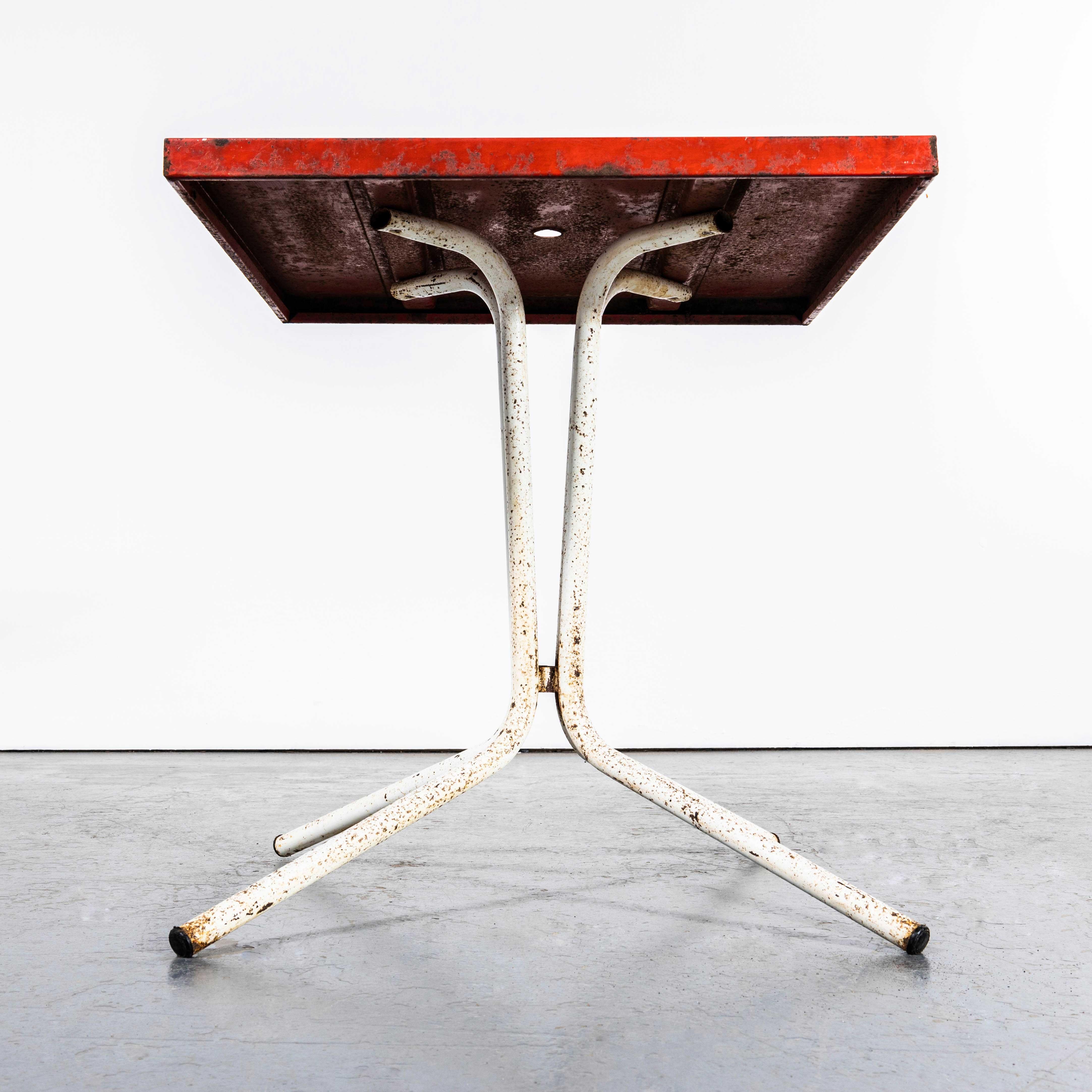 1950's Classic Café Outdoor Metal Tables - Tubular Bases 4
