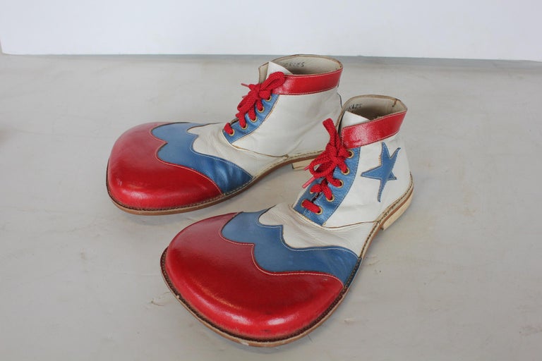 1950s Clown Leather Shoes at 1stDibs