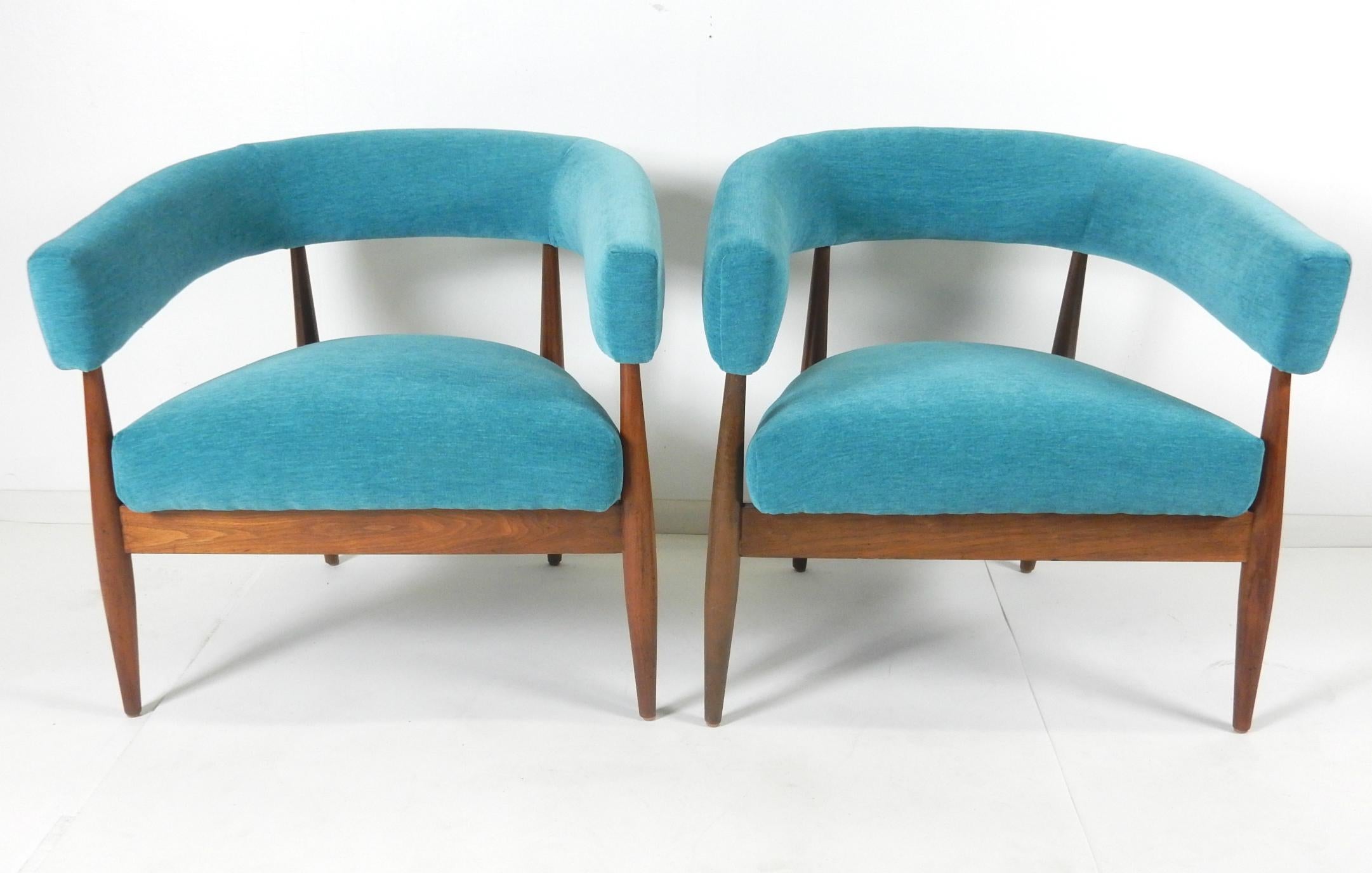 Mid-Century Modern 1950s Club Chairs by Kodawood