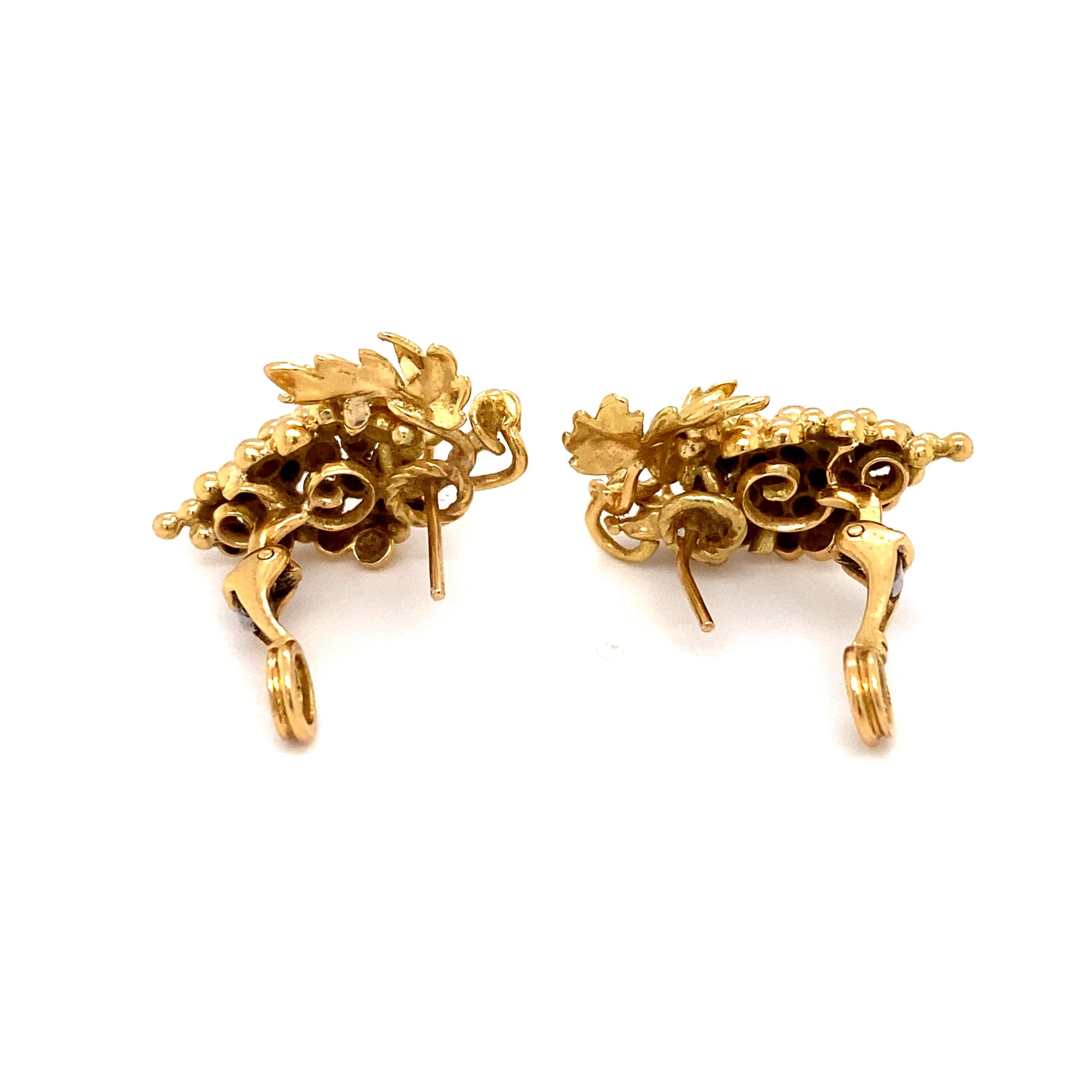 grape earrings