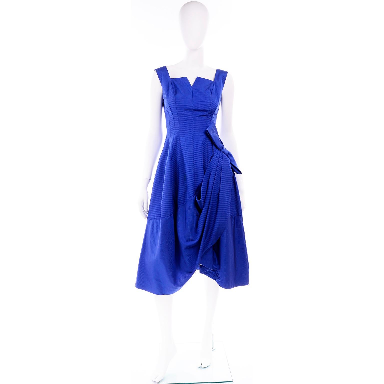 cobalt evening dress