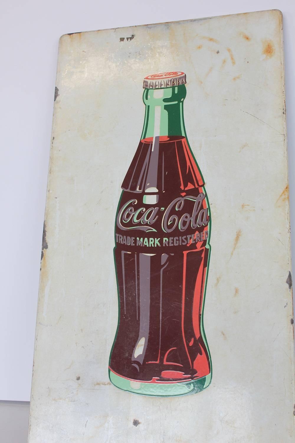 1950s Coca Cola advertising porcelain sign.