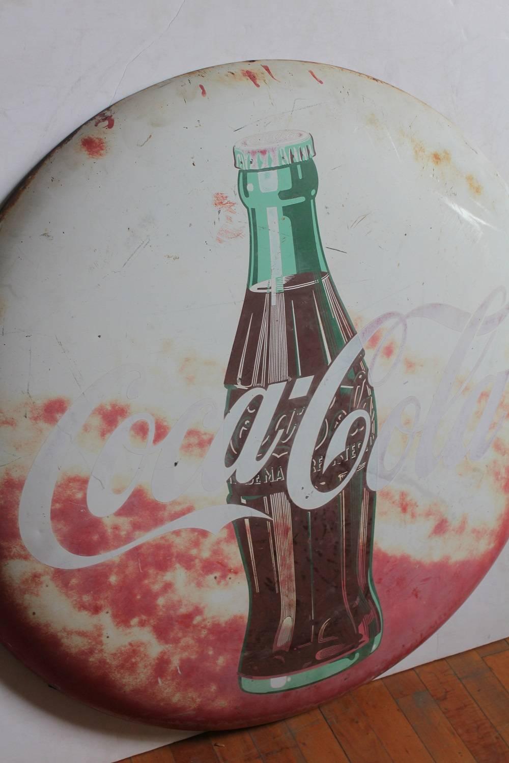 1950s coca cola advertising sign.