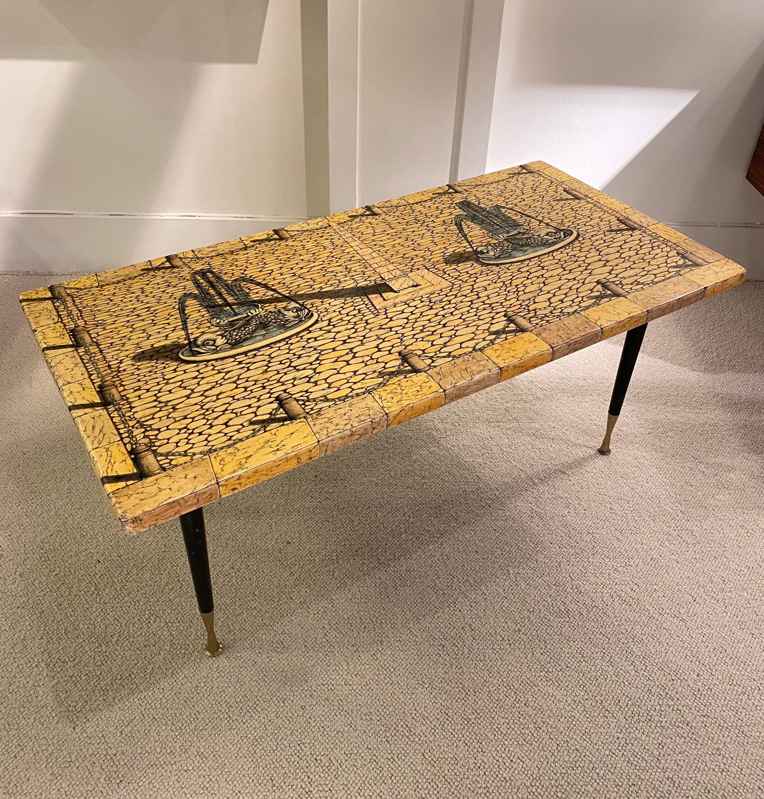 Mid-Century Modern 1950s Coffee Table by Piero Fonasetti