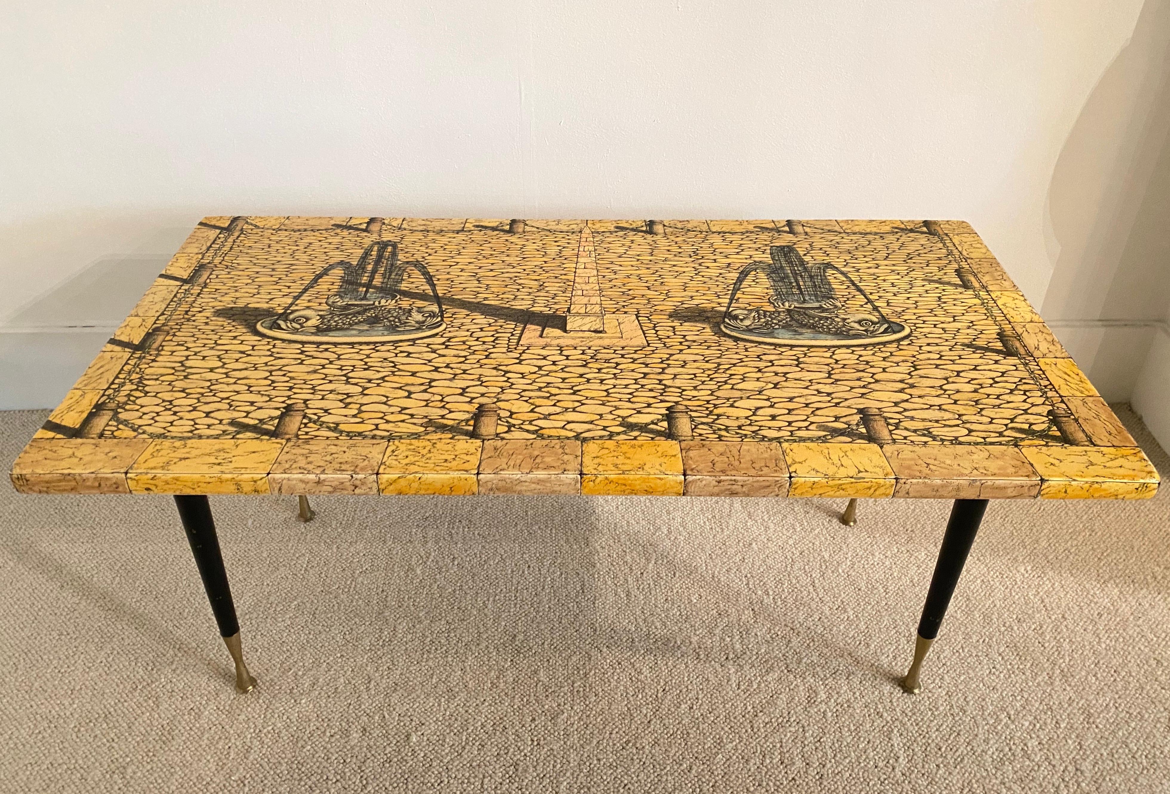 Mid-20th Century 1950s Coffee Table by Piero Fonasetti