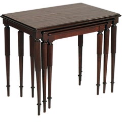 1950er Kaffee-Nesttische aus Makassar von Permanente Mobili Paolo Buffa zugeschrieben