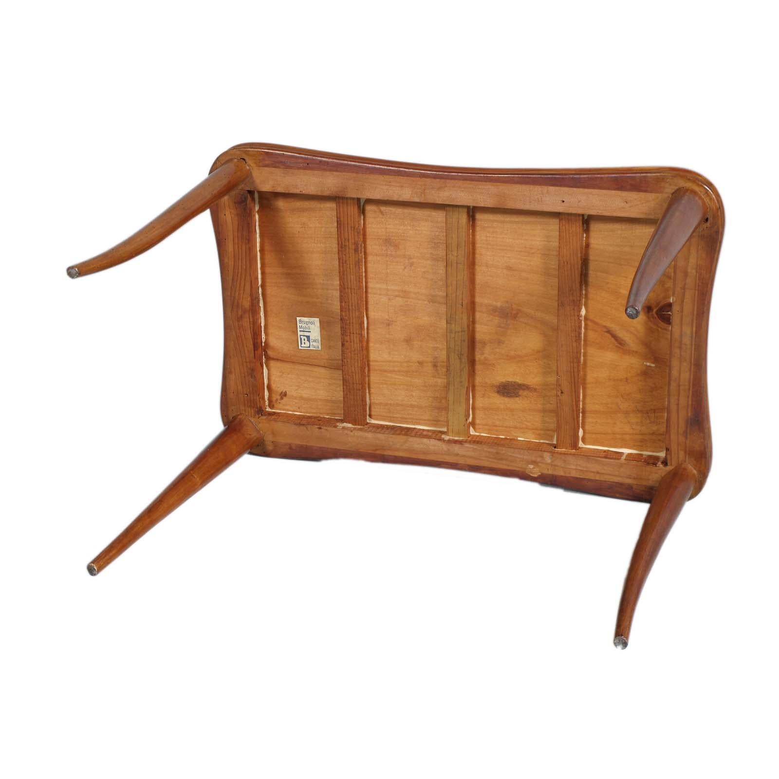 1950er Jahre Couchtisch von Paolo Buffa für Brugnoli Mobili Cantù , Buche und Palisanderholz (20. Jahrhundert) im Angebot
