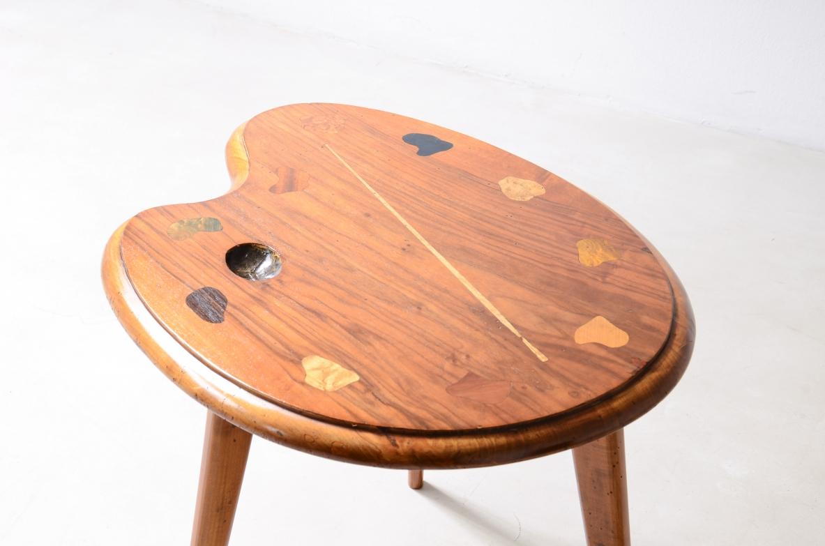 Mid-Century moderno Tavolino da caffè degli anni '50 con piano a forma di tavolozza in vendita