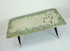 1950s Coffee Table Mid-Century Mosaic Mueller-Oerlinghausen Mosaic Table