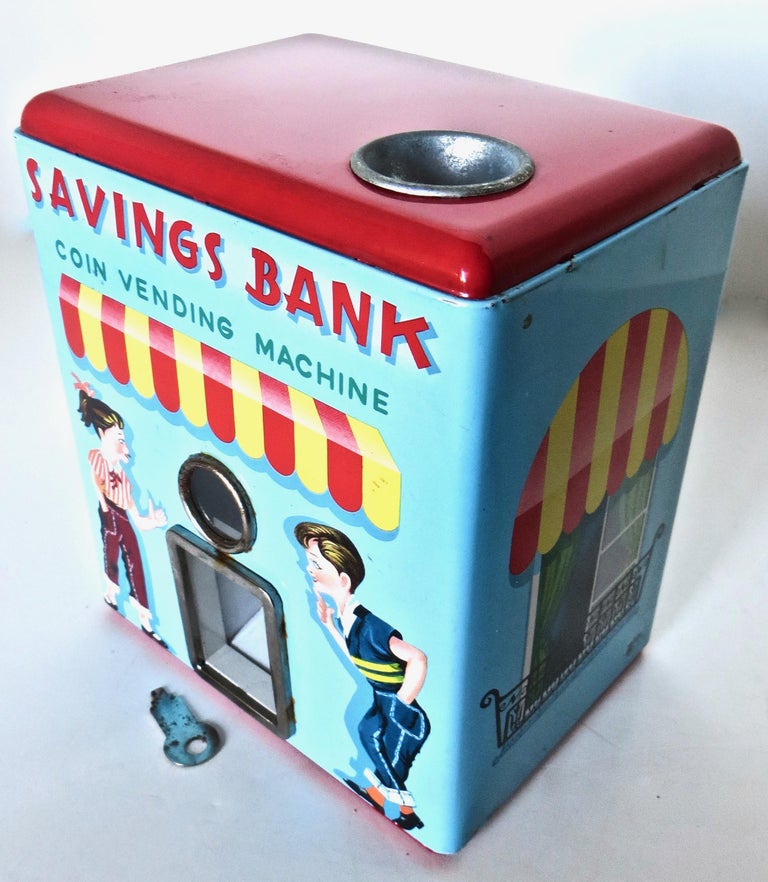 1950's Coin Vending Toy Mechanical Bank at 1stDibs