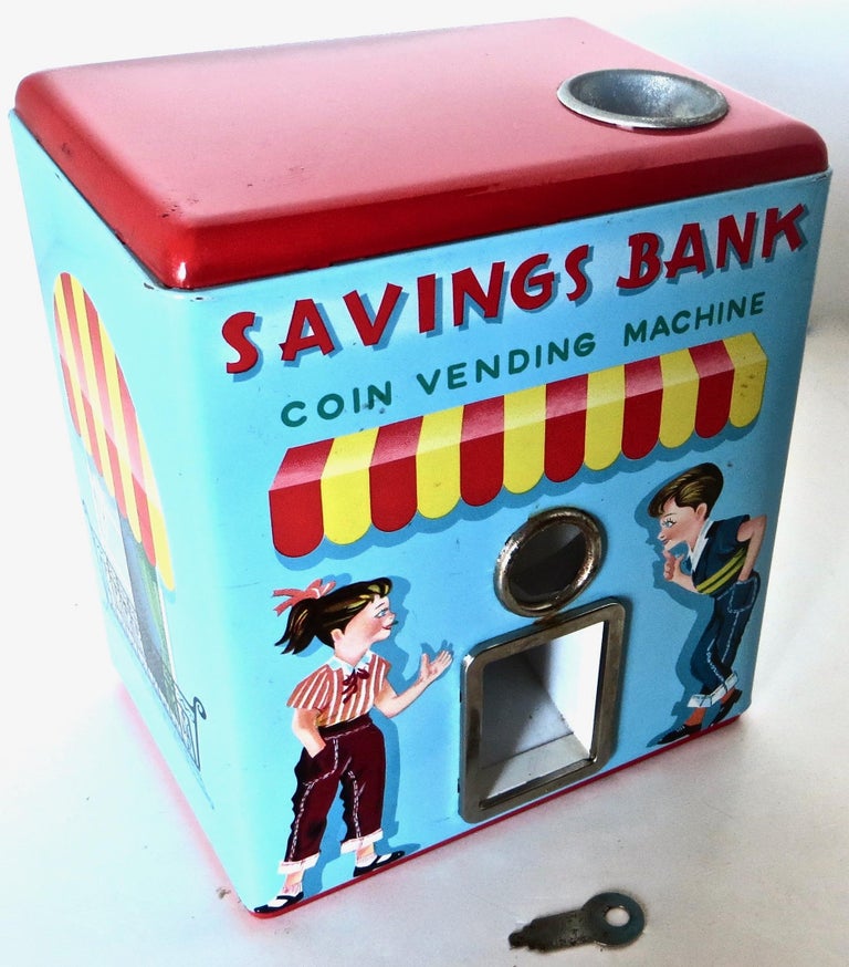 1950's Coin Vending Toy Mechanical Bank at 1stDibs