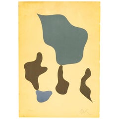 farblithografie aus den 1950er Jahren von Jean 'Hans' Arp