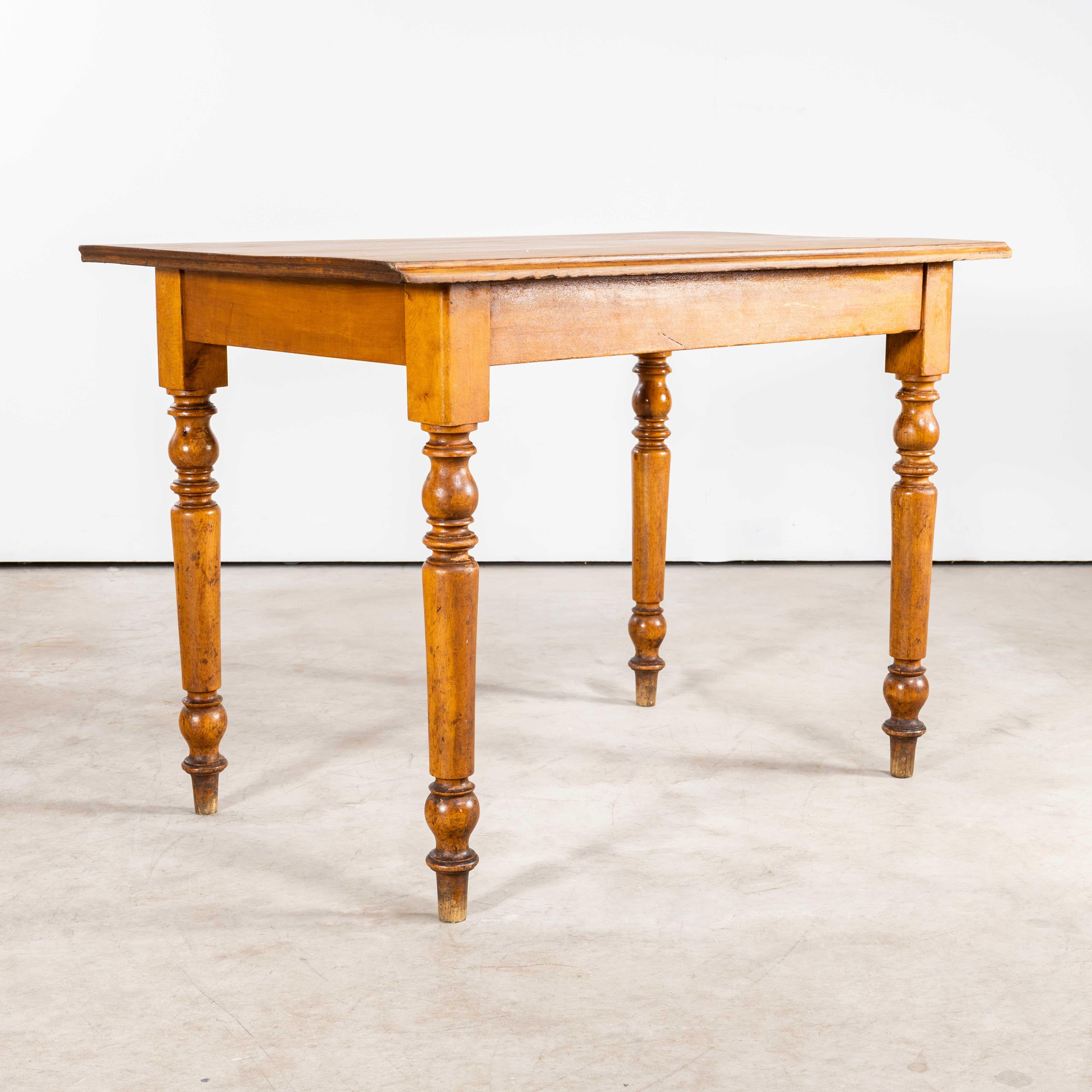1950's Compact Bobbin Leg Rectangular Dining Table In Good Condition For Sale In Hook, Hampshire
