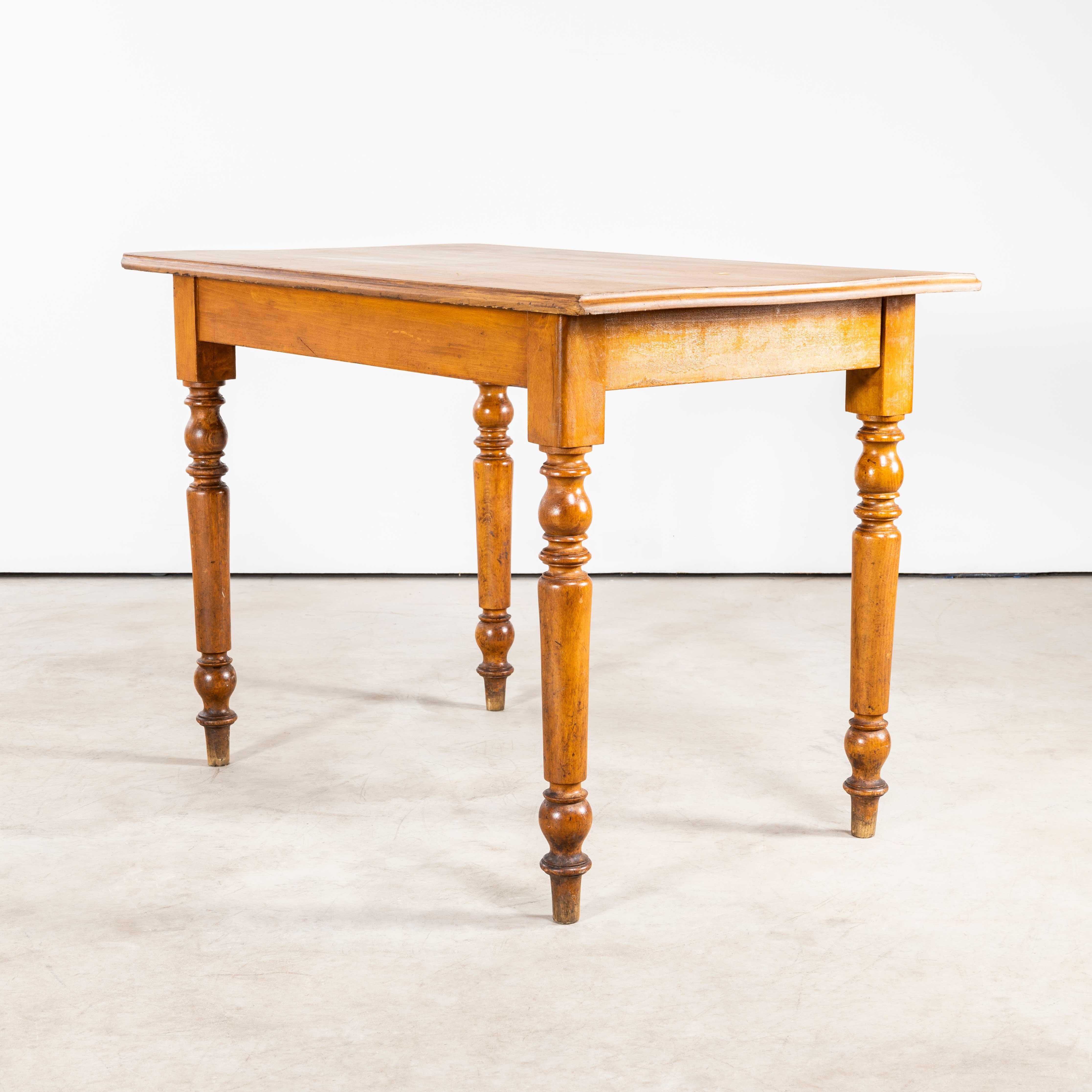 Mid-20th Century 1950's Compact Bobbin Leg Rectangular Dining Table For Sale