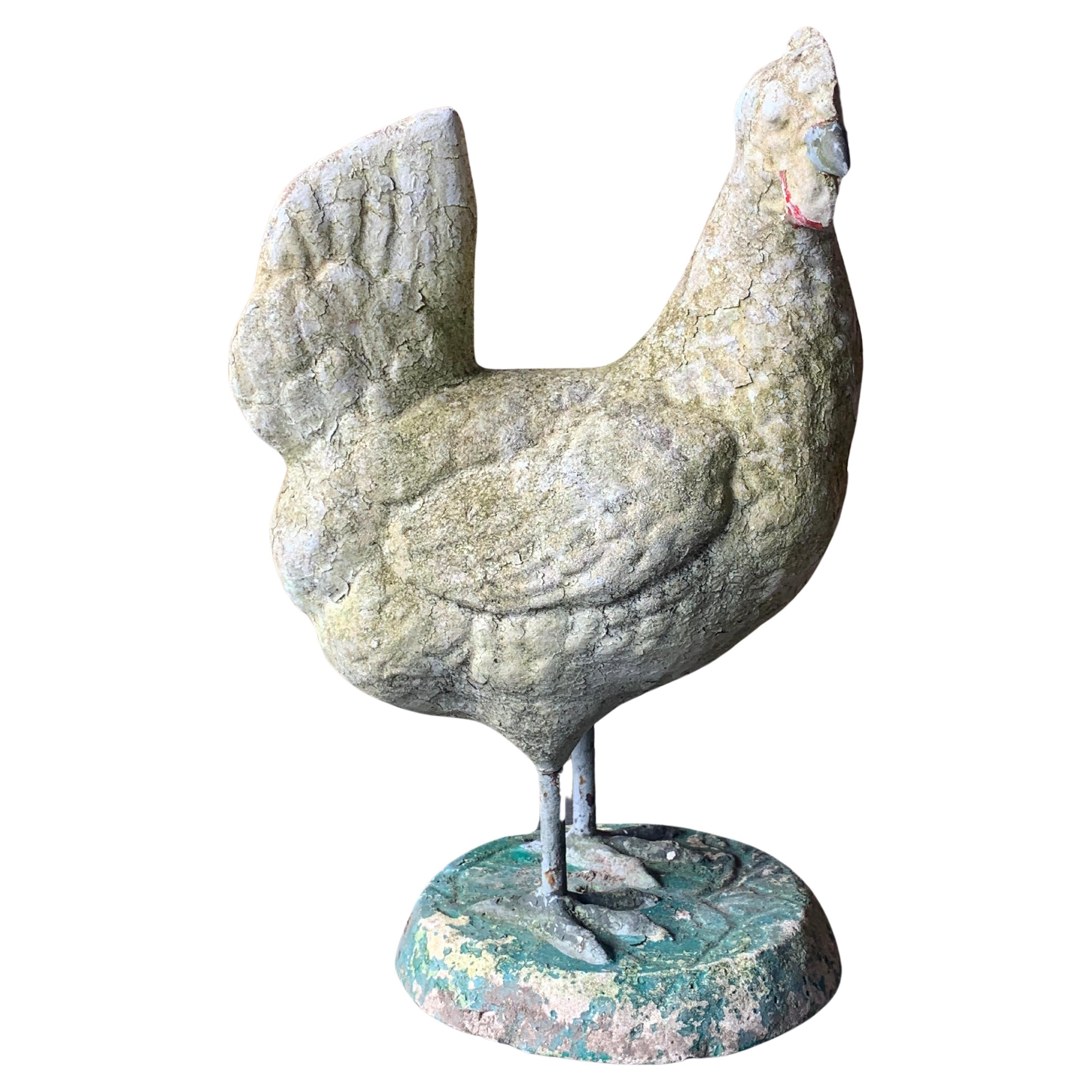 1950’s Composite Stone Chicken  For Sale