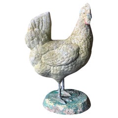 Vintage 1950’s Composite Stone Chicken 