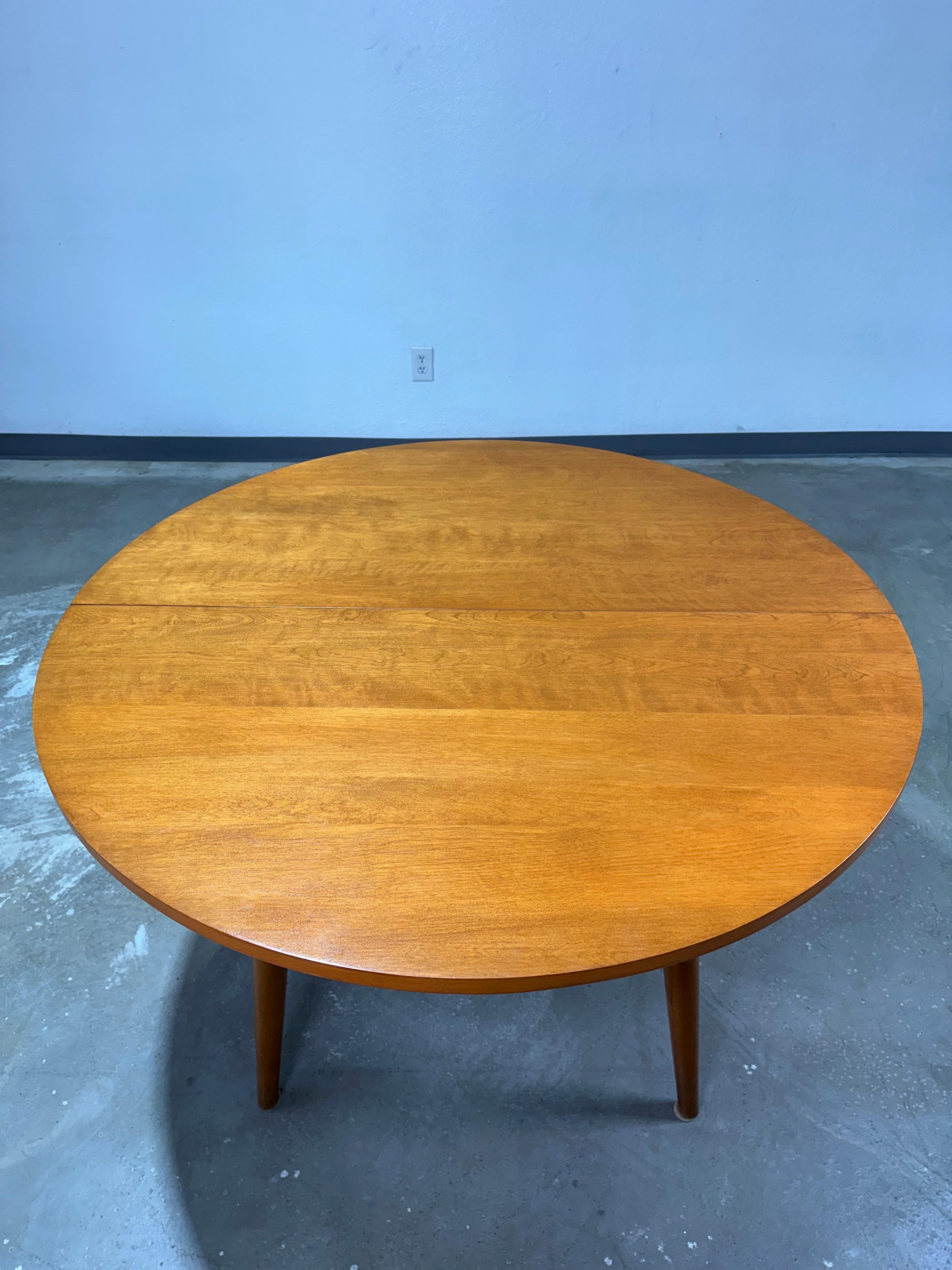 1950’s Conant Ball Modernmates Mid Century Dining Set. Table, 2 leaves, 4 Chairs 1