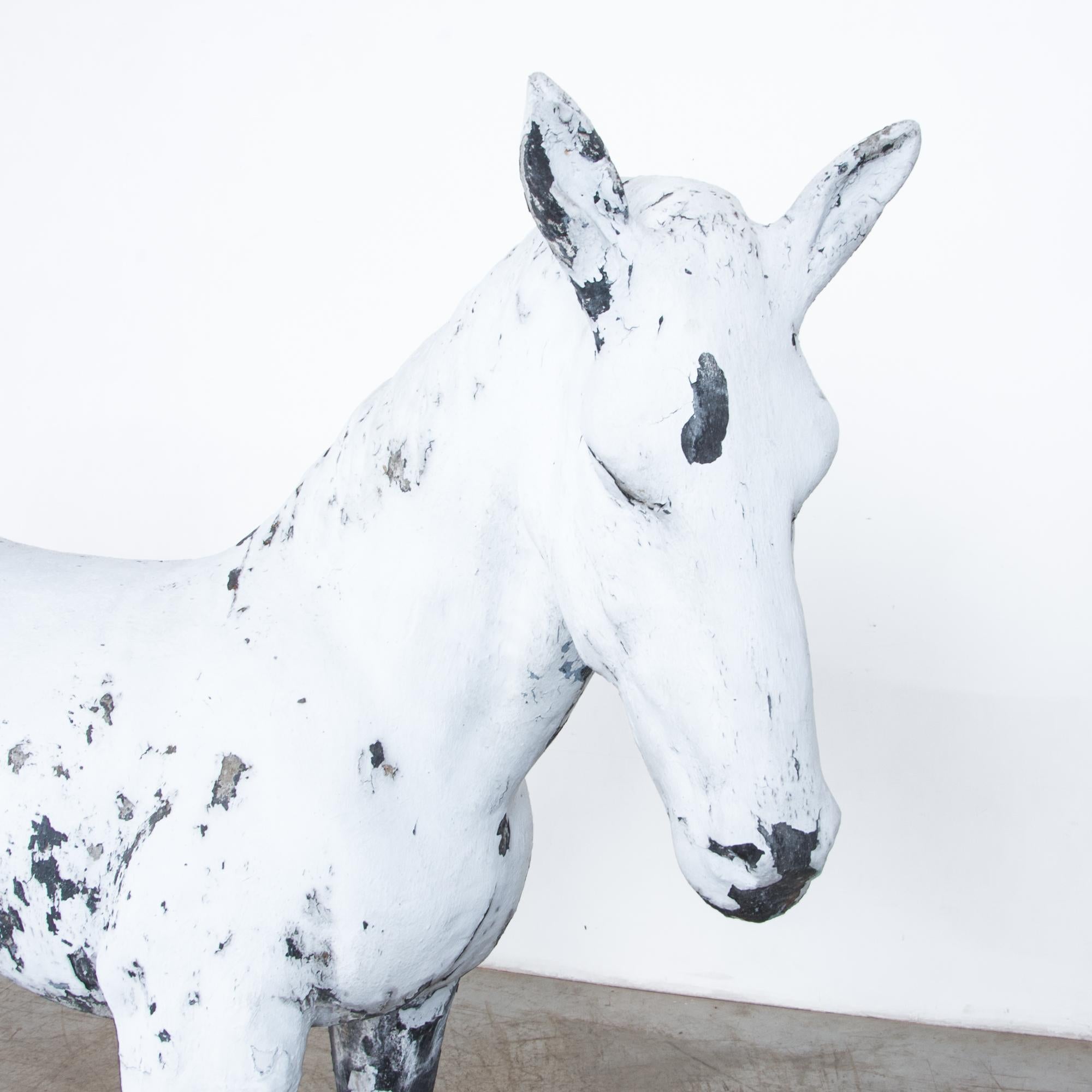 French 1950s Concrete Donkey Sculpture