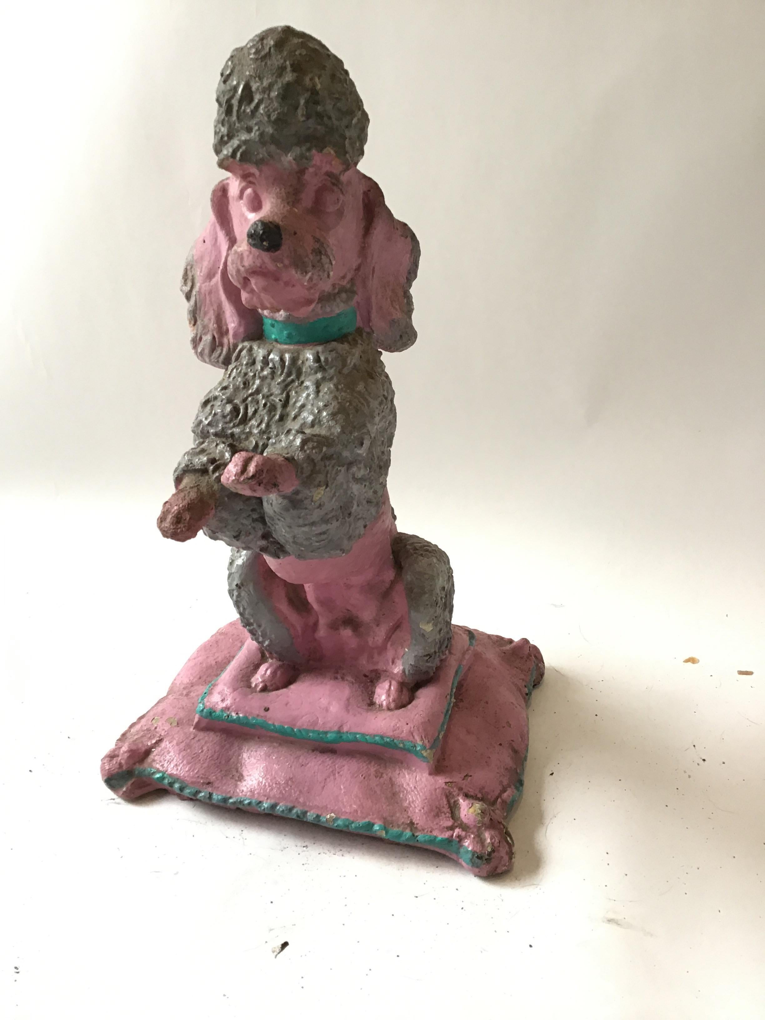 1950s concrete poodle.