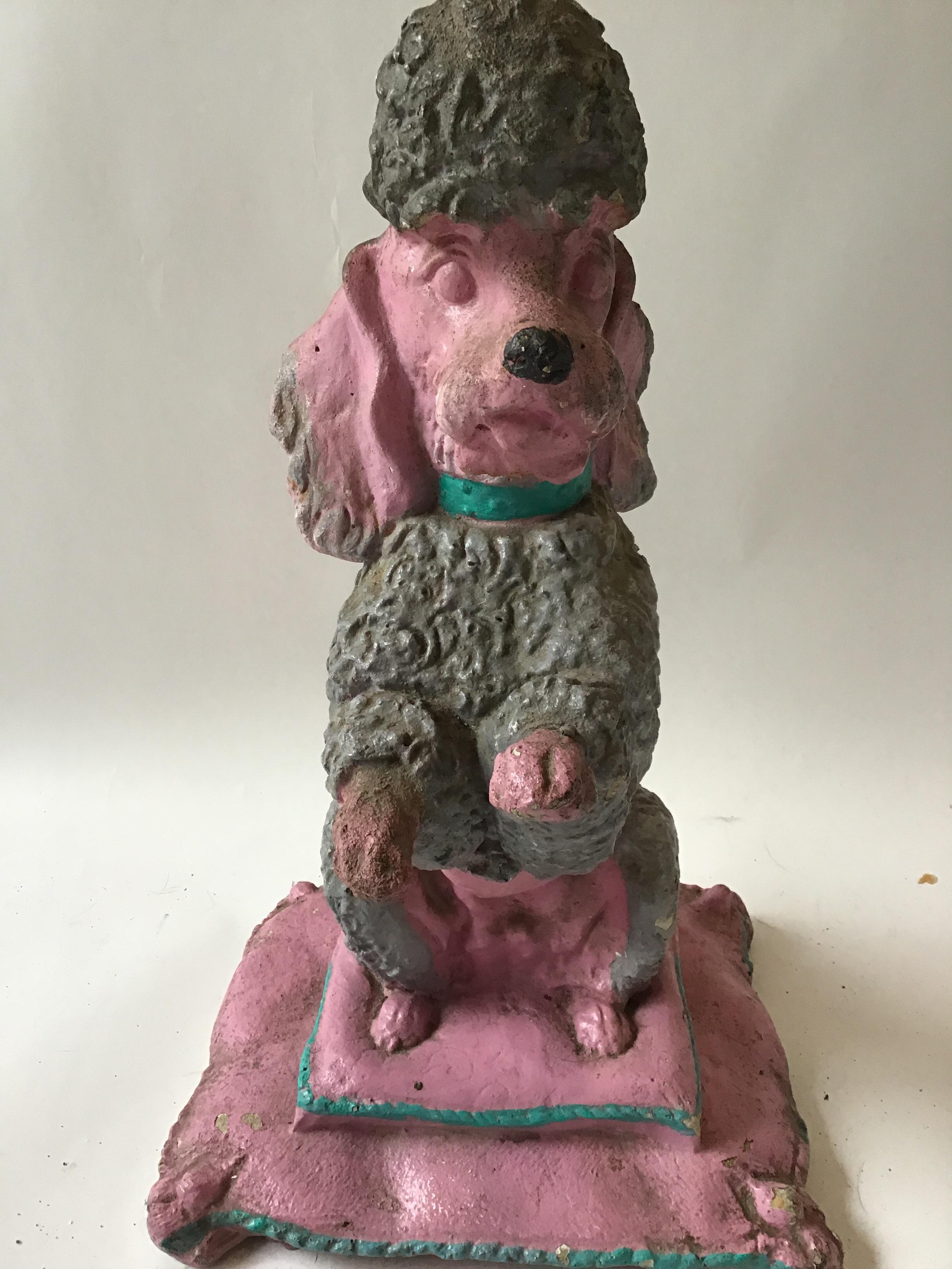 1950s Concrete Poodle In Good Condition In Tarrytown, NY