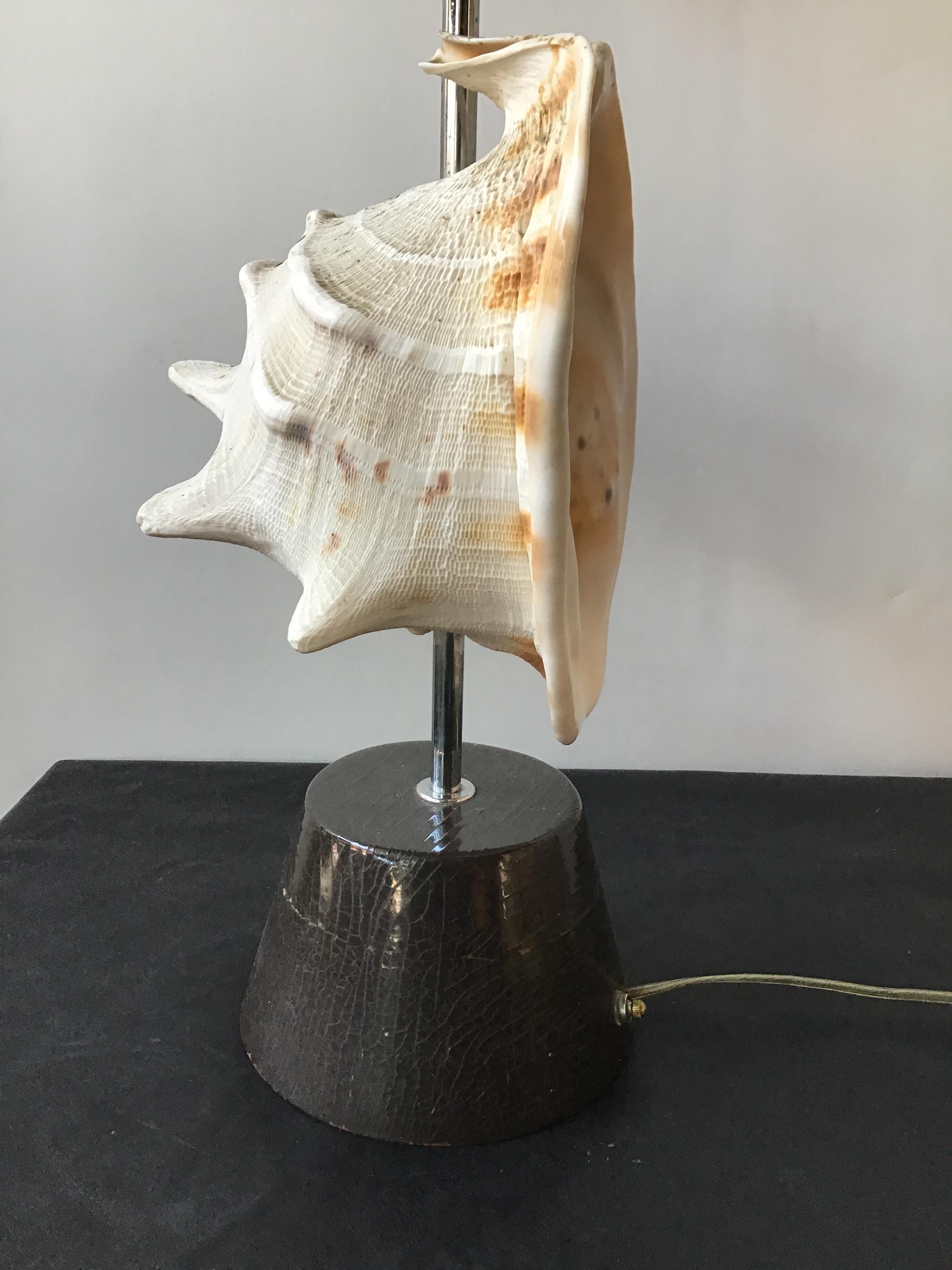1950s Conk Shell Lamp 2